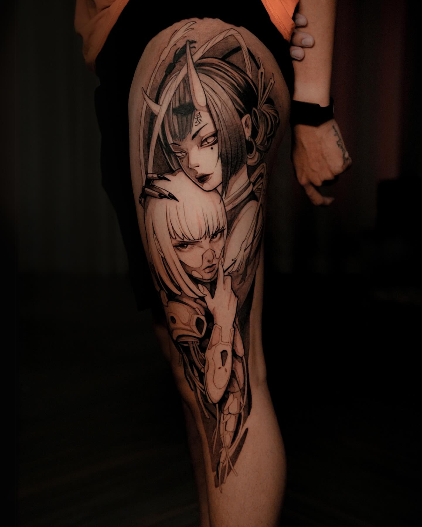 Tattoo by @naveiei — anime, realism