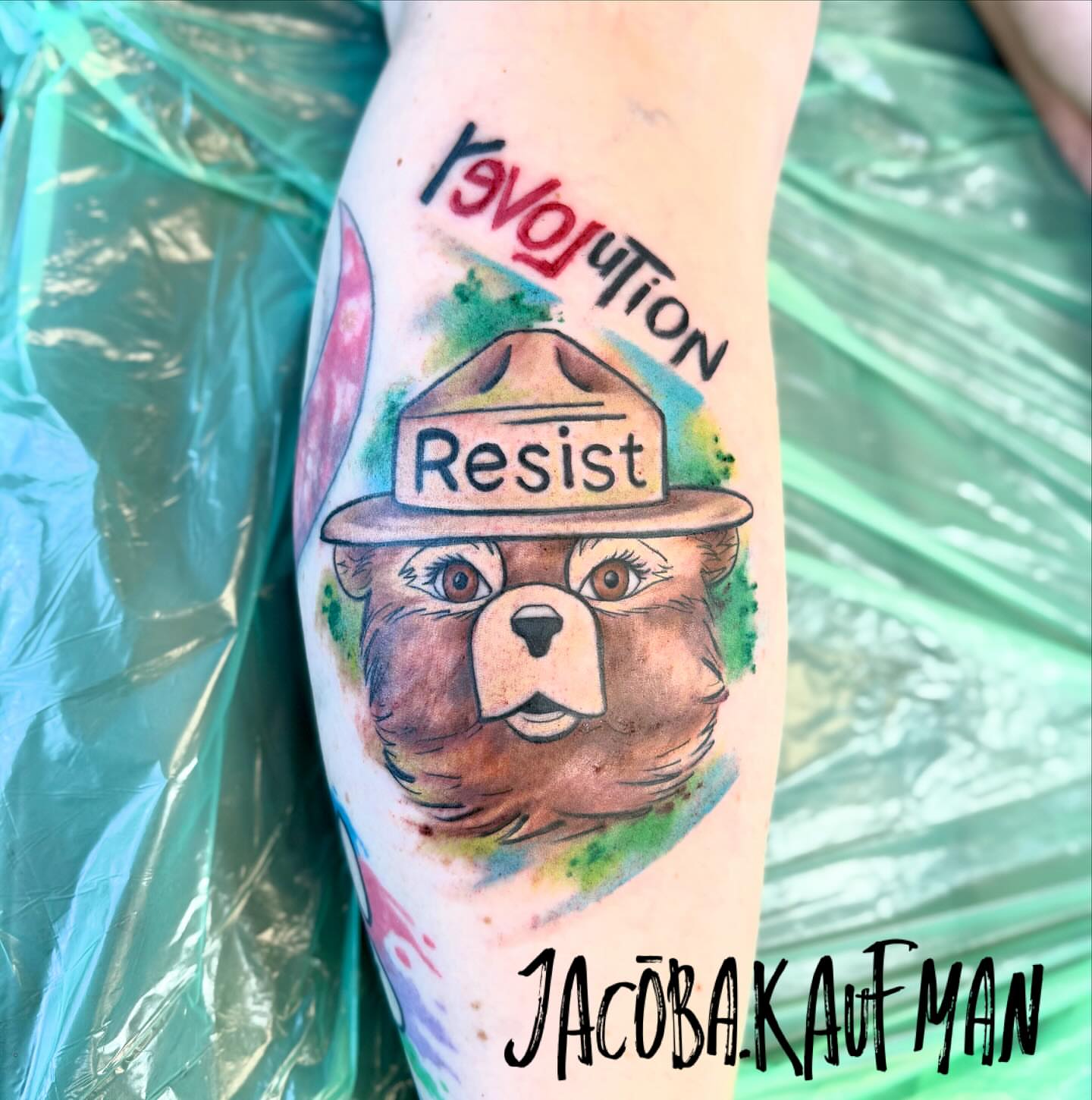 Tattoo by @jacoba.kaufman — watercolor