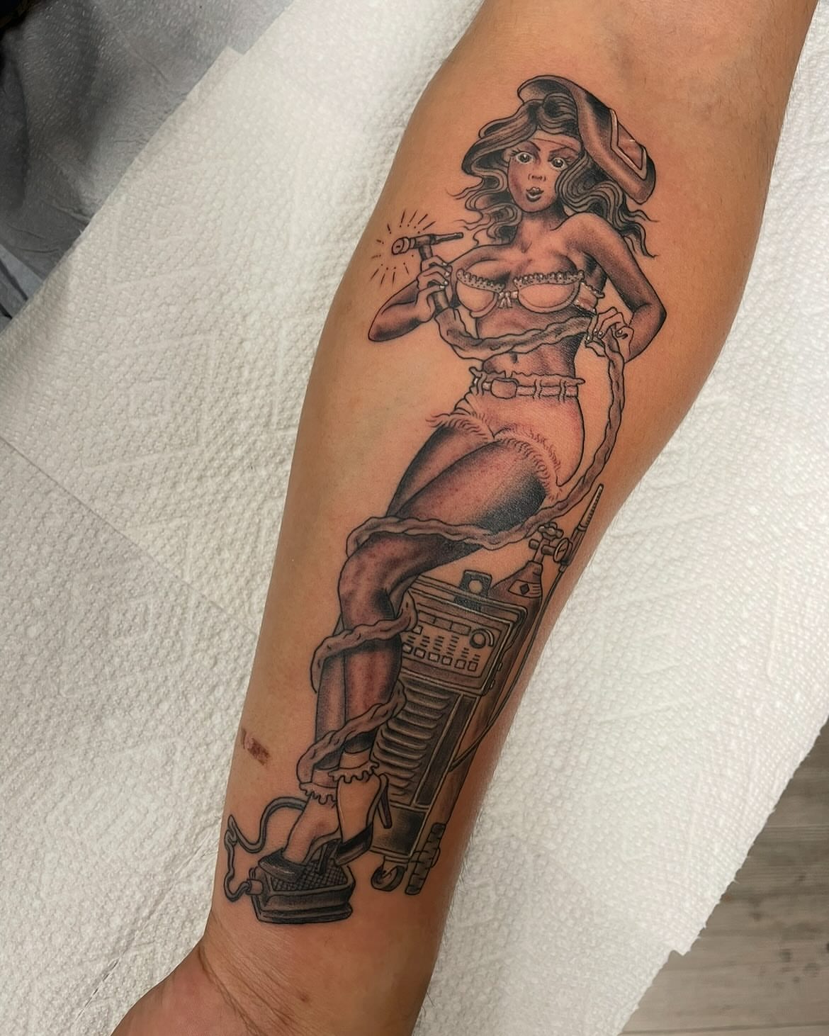 Tattoo by @markgalvan — american_traditional, black_and_grey