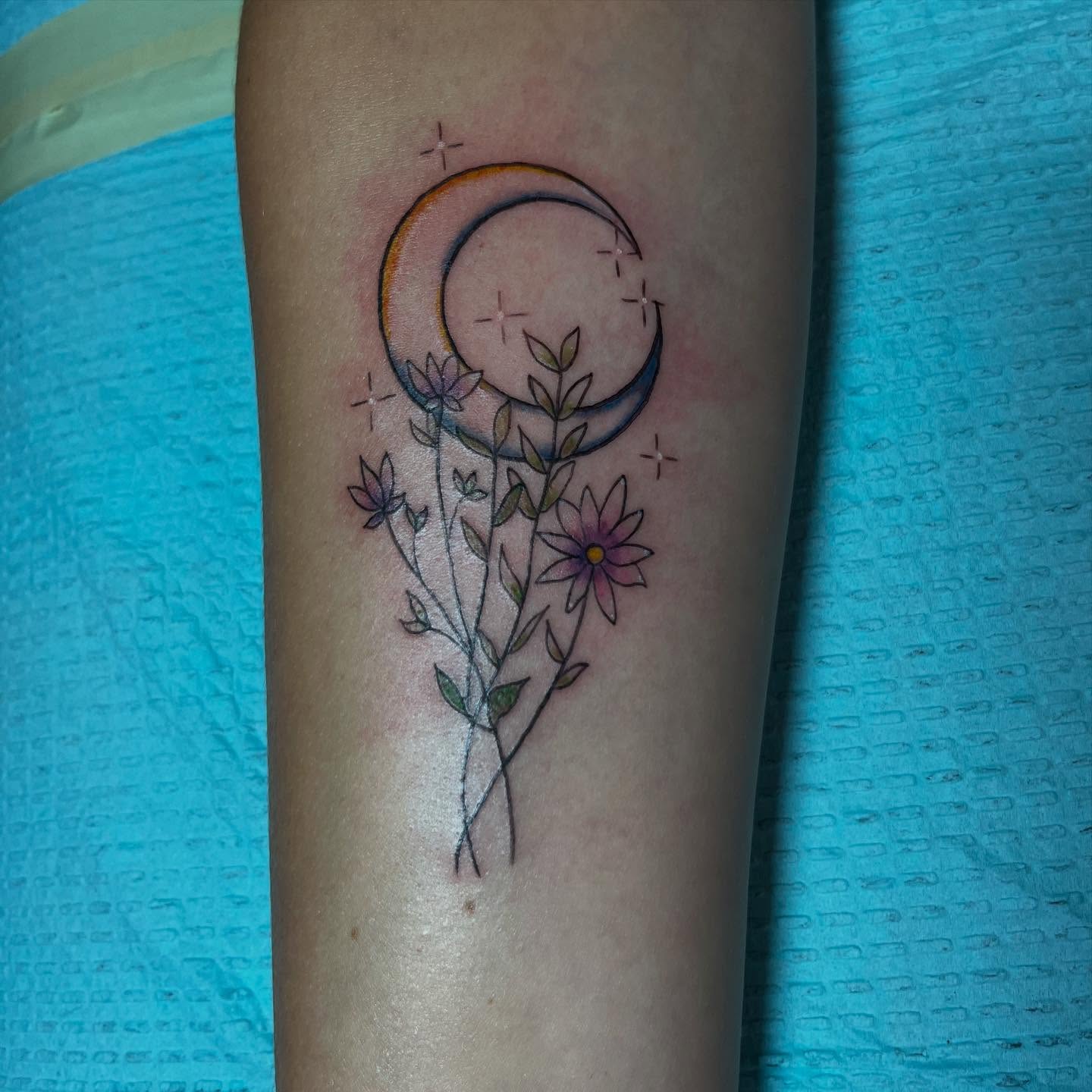 Tattoo by @bodyartbycakens — fine_line, watercolor