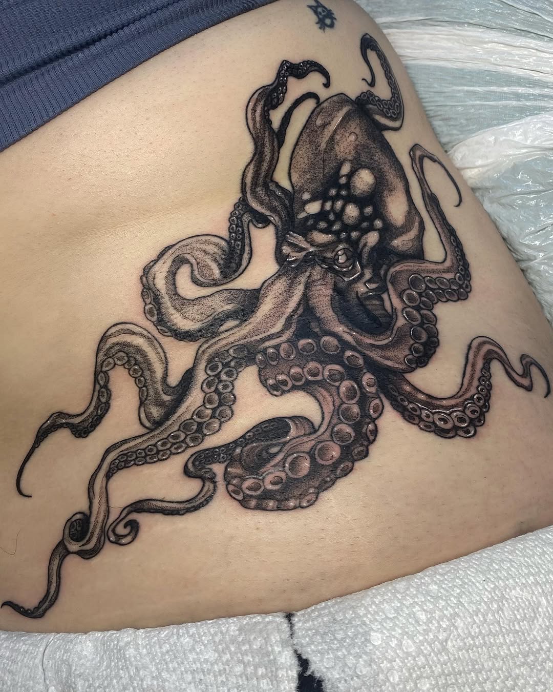 Tattoo by @madfrogs.tattooz β realism, black_and_grey