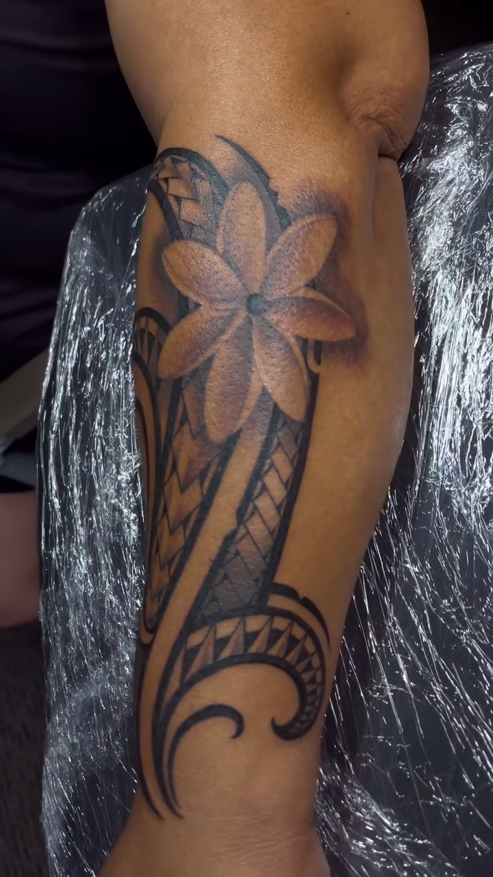 Tattoo by @redneckusotattoo β tribal, black_and_grey