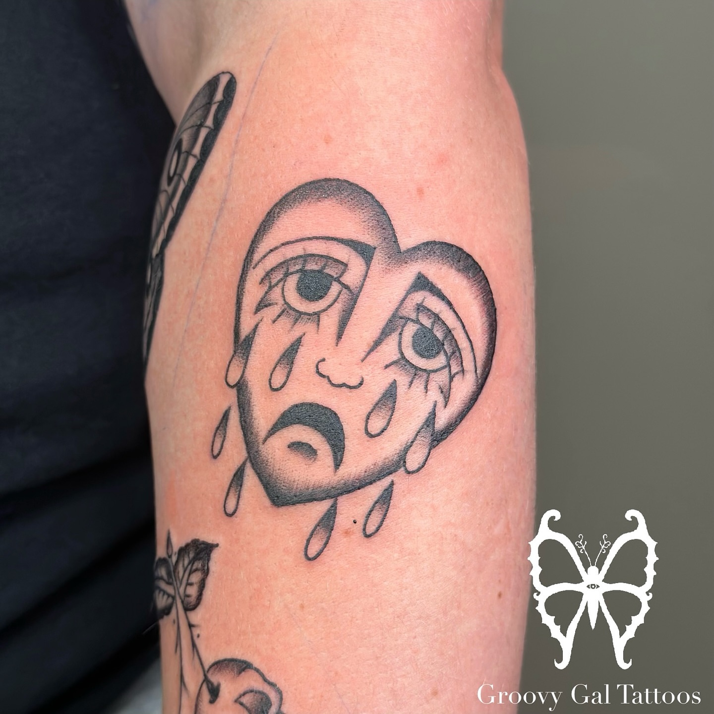 Tattoo by @groovygal_tattoos โ black_and_grey