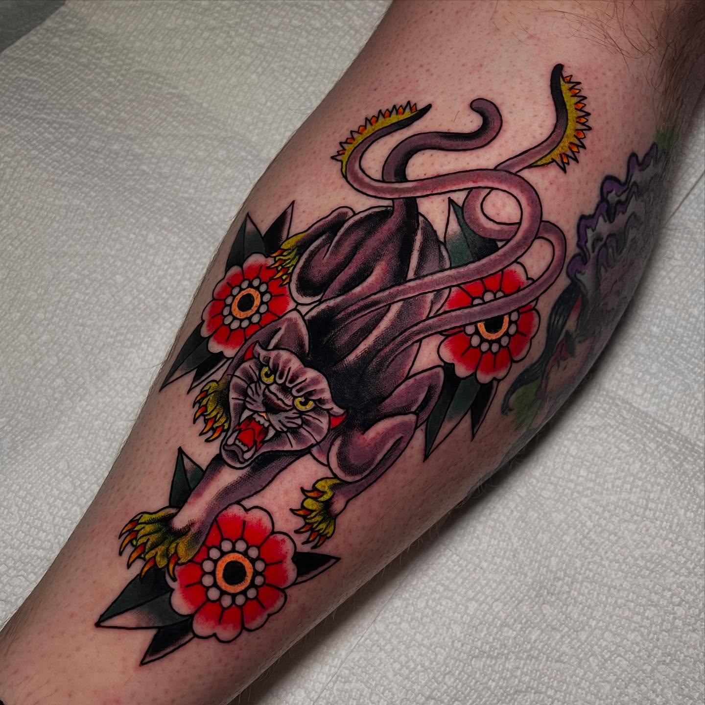 Tattoo by @trashcattattoos — american_traditional