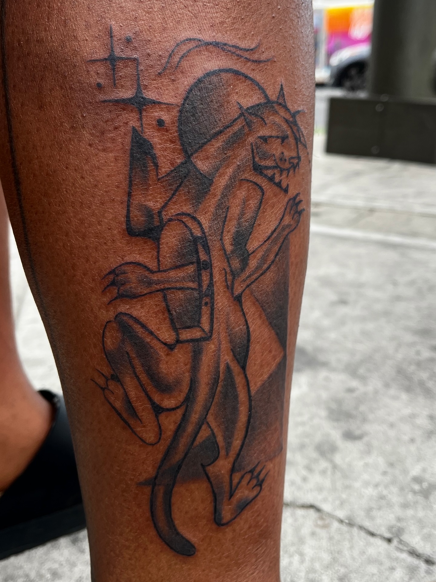 Tattoo by @bloodnfate — black_and_grey