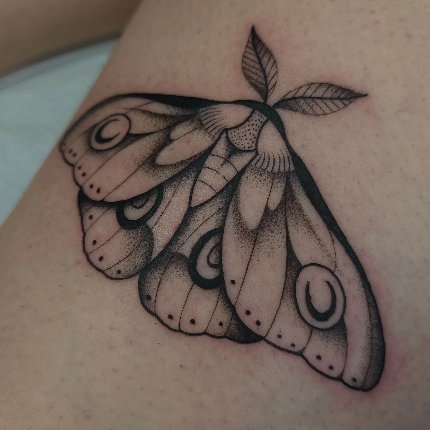 Tattoo by @hey.julieanne — dotwork