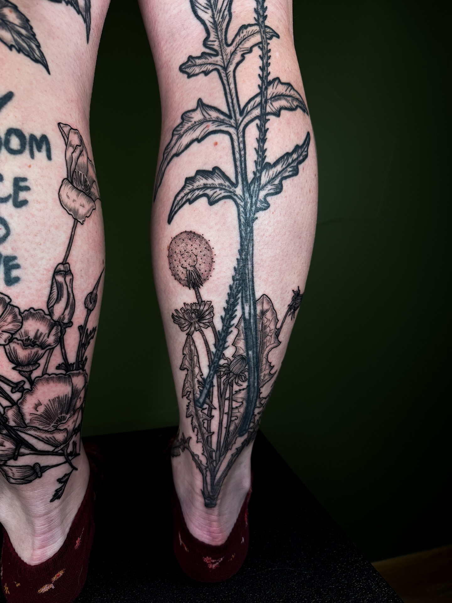Tattoo by @faunawitchtattoo — black_and_grey