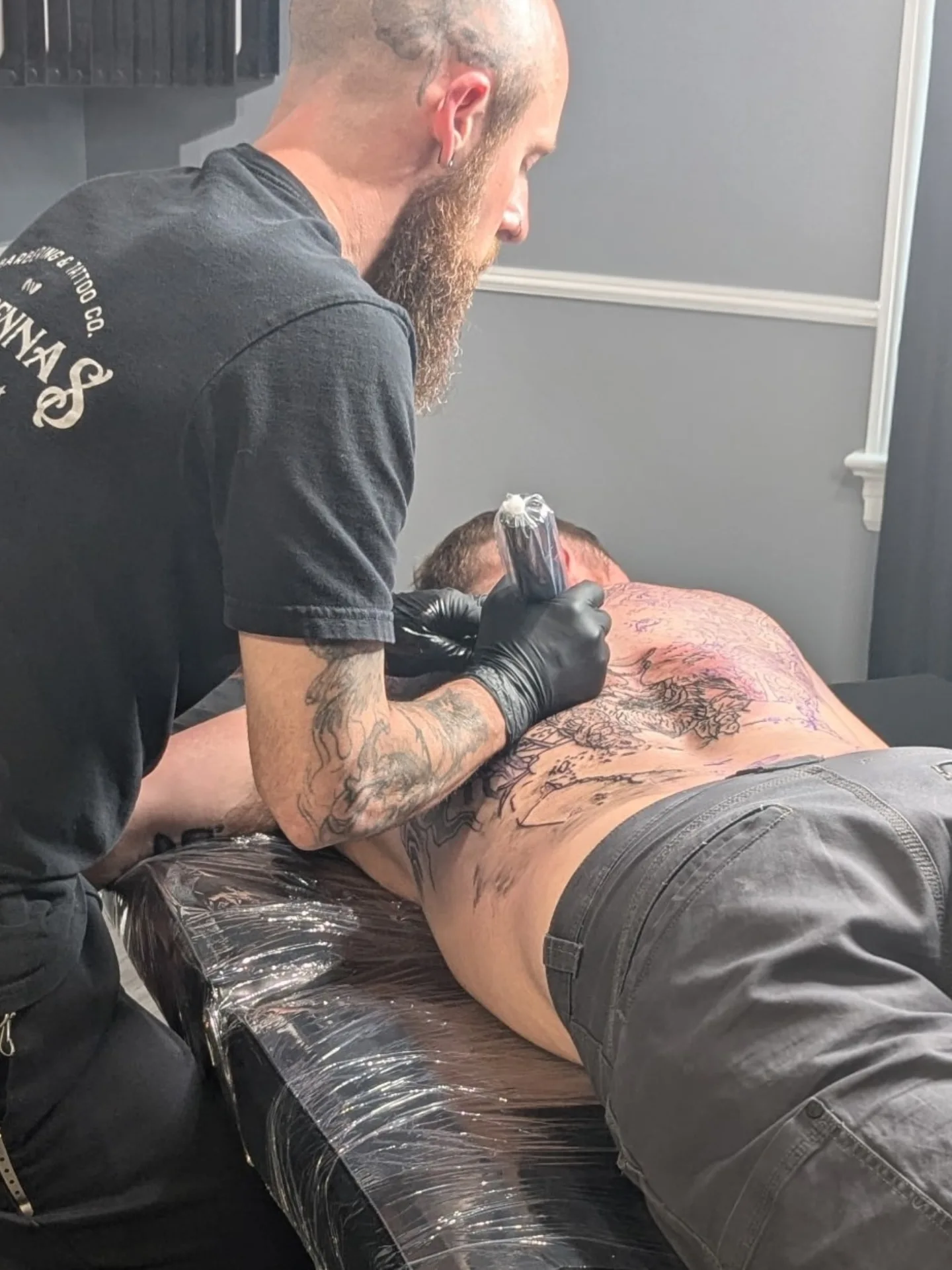 Tattoo by @andrennasparlor — black_and_grey