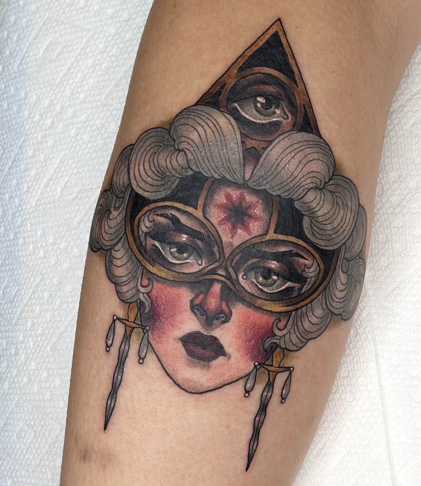 Tattoo by @kaylieseaver — geometric, realism