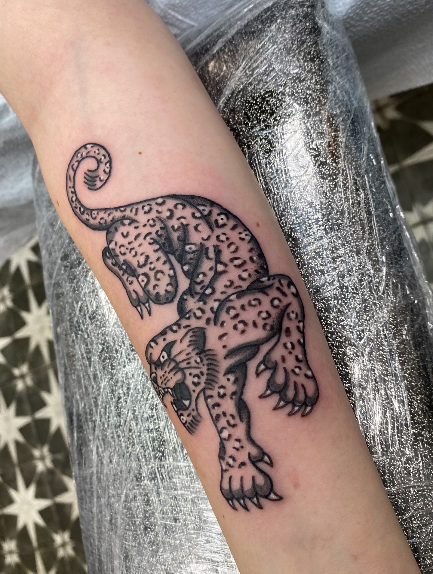 Tattoo by @hogtowntattoo — black_and_grey