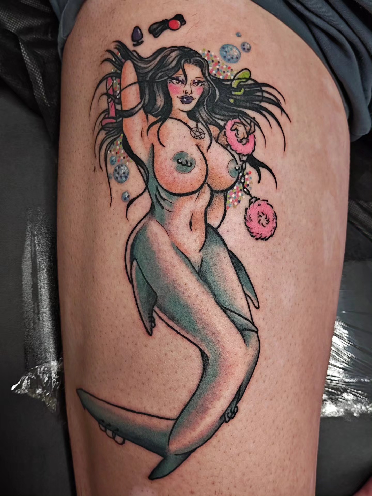 Tattoo by @leximakestattoos — american_traditional, dotwork