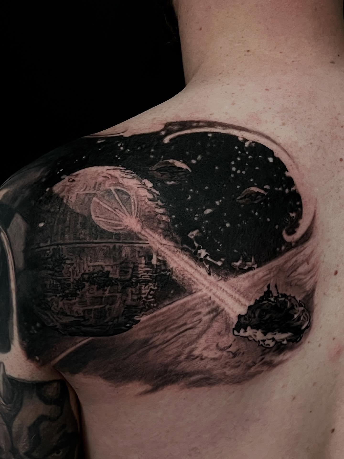Tattoo by @maximiliantattoo — black_and_grey, realism