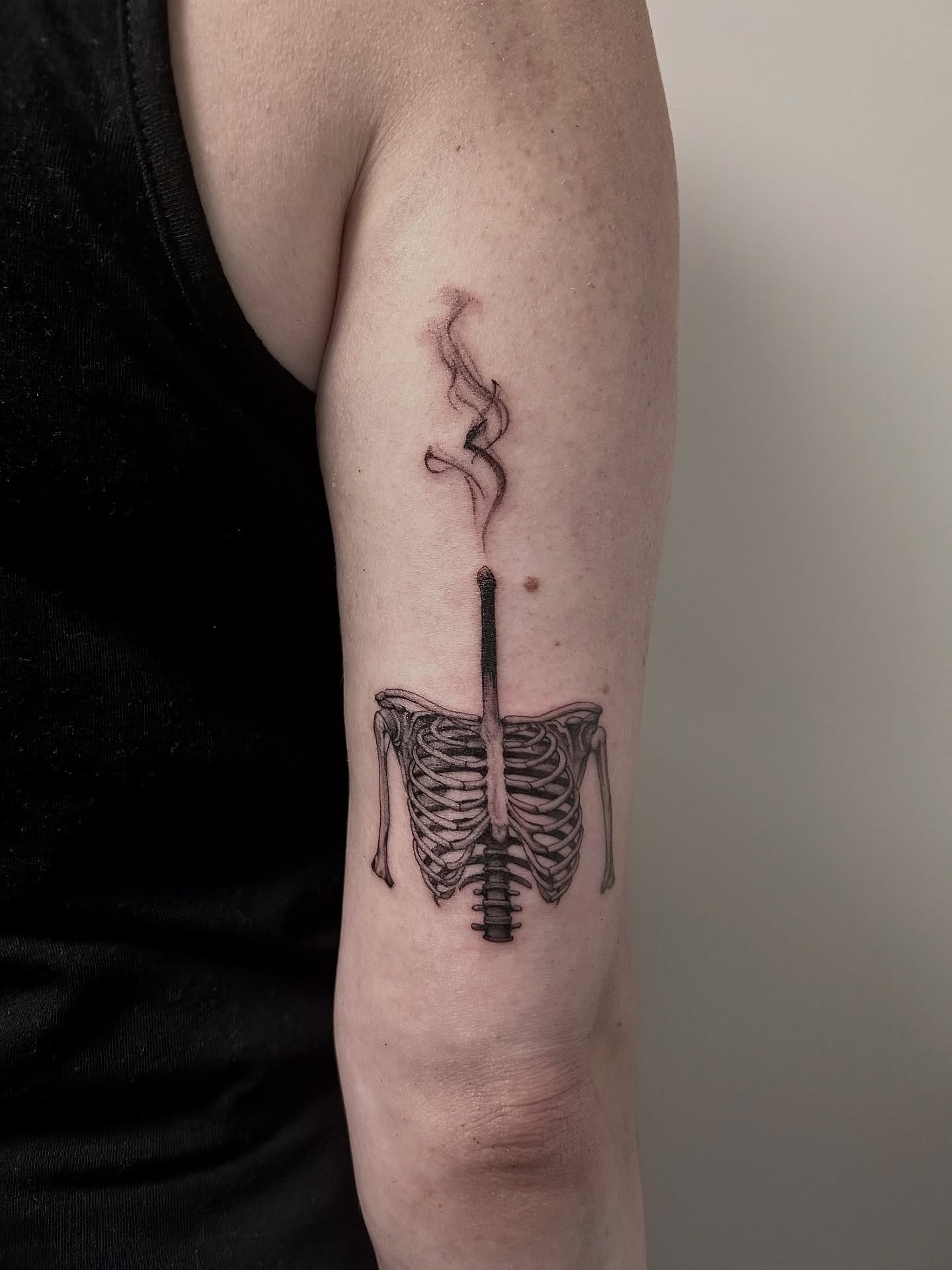 Tattoo by @jxrtattoos — black_and_grey