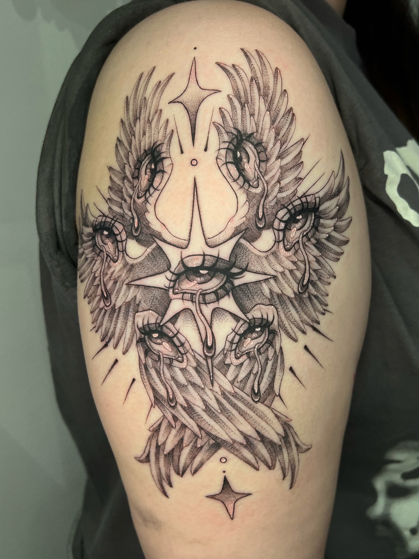 Tattoo by @toothfairytats — black_and_grey, realism
