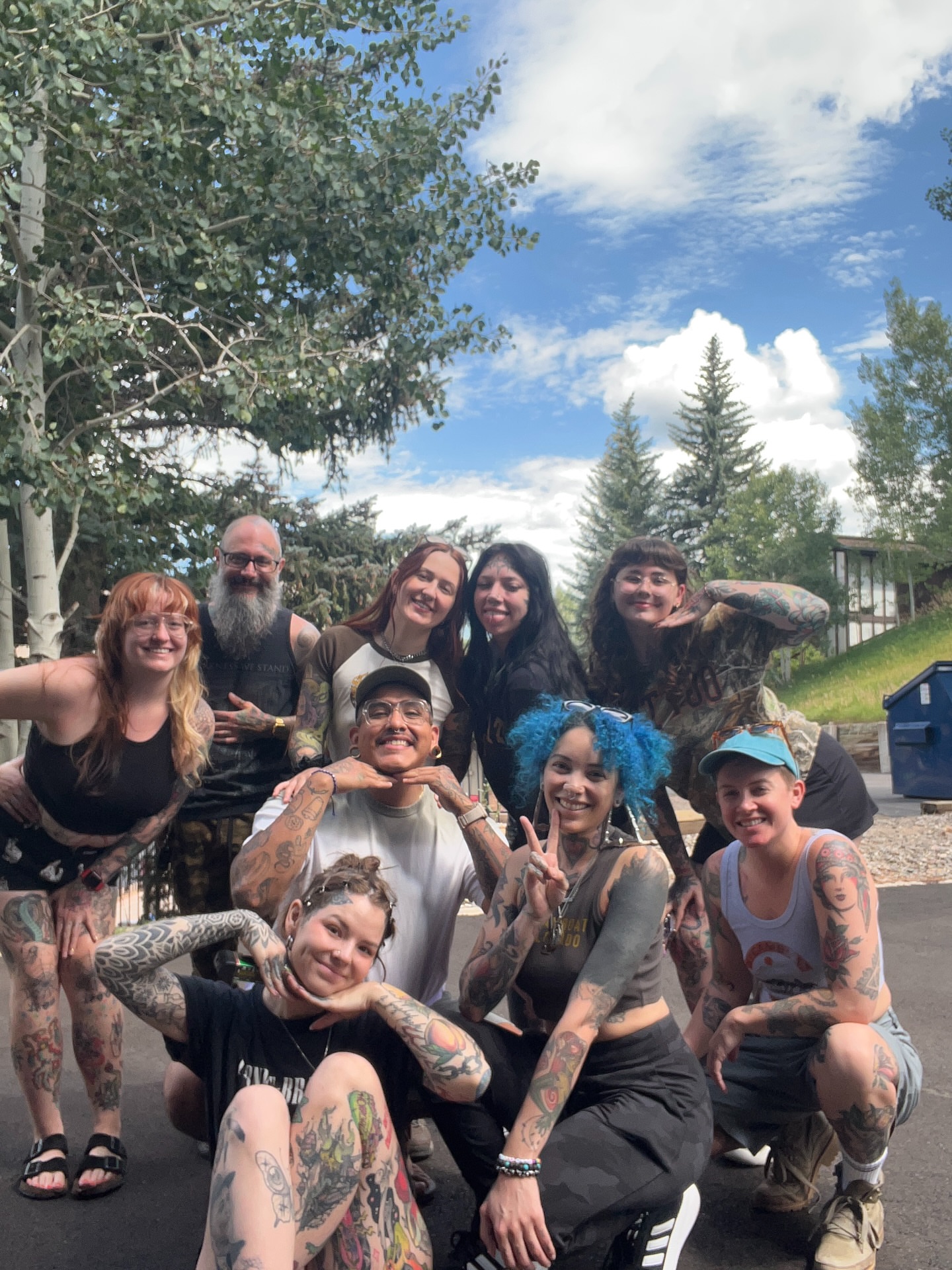 Group American traditional tattoo by 𝔓𝔢𝔞𝔠𝔥𝔶 𝔄𝔫𝔰𝔩𝔢𝔶