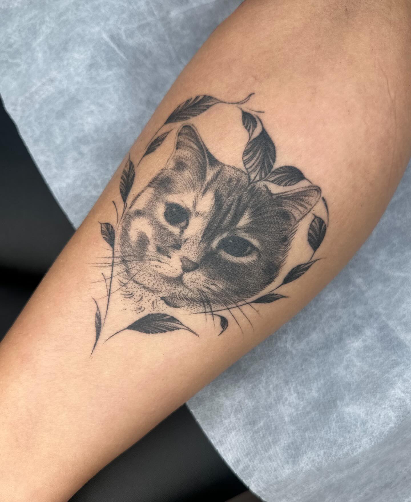 Tattoo by @maggieangulotattoo — realism, dotwork
