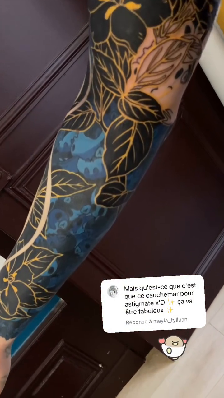 Tattoo by @maudemiel โ japanese_irezumi, blackwork