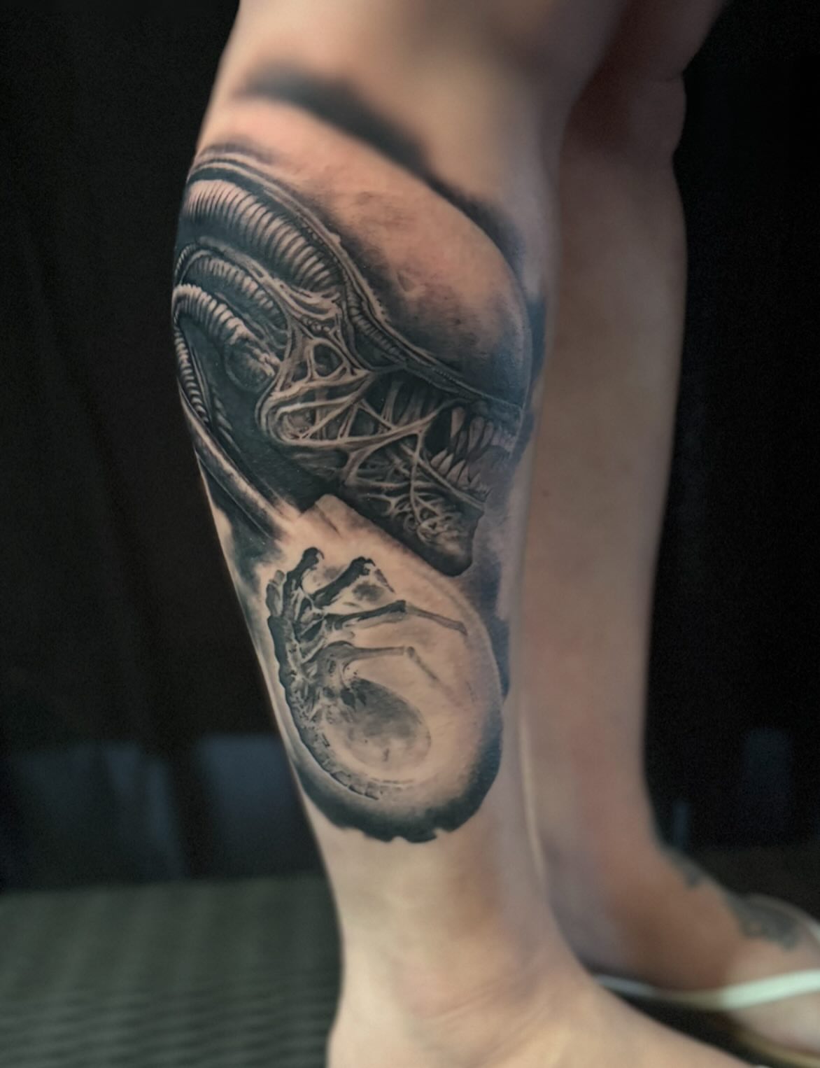 Tattoo by @deadmess — black_and_grey, realism