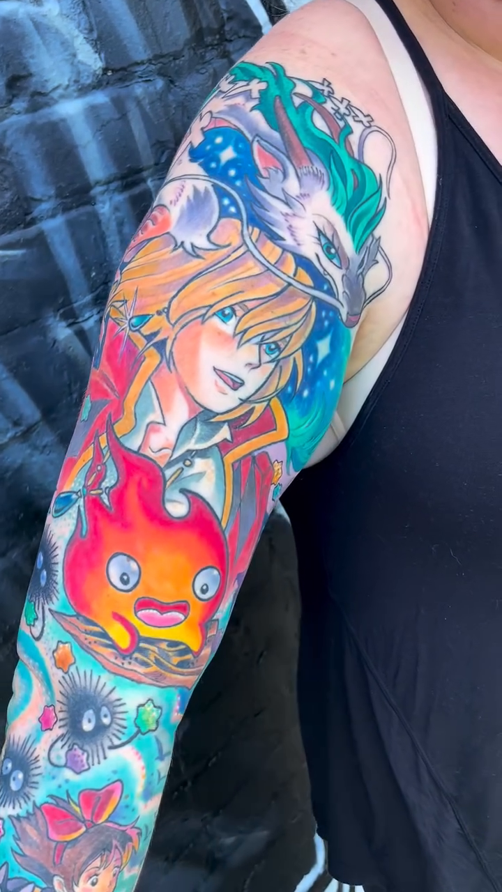 Tattoo work at Hocus Poke-Us Tattoo Convention 2026