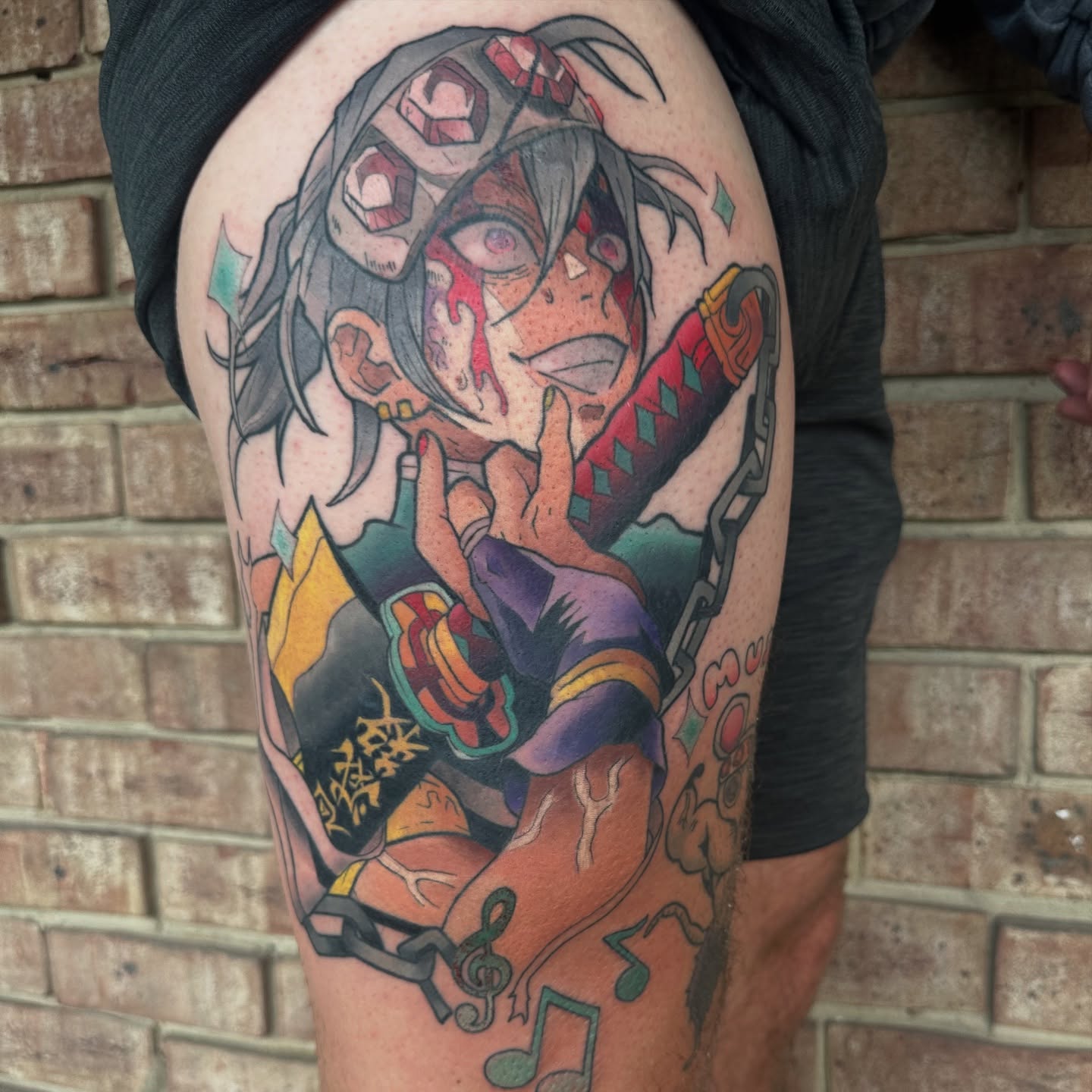 Tattoo by @leethemillennial — anime, dotwork