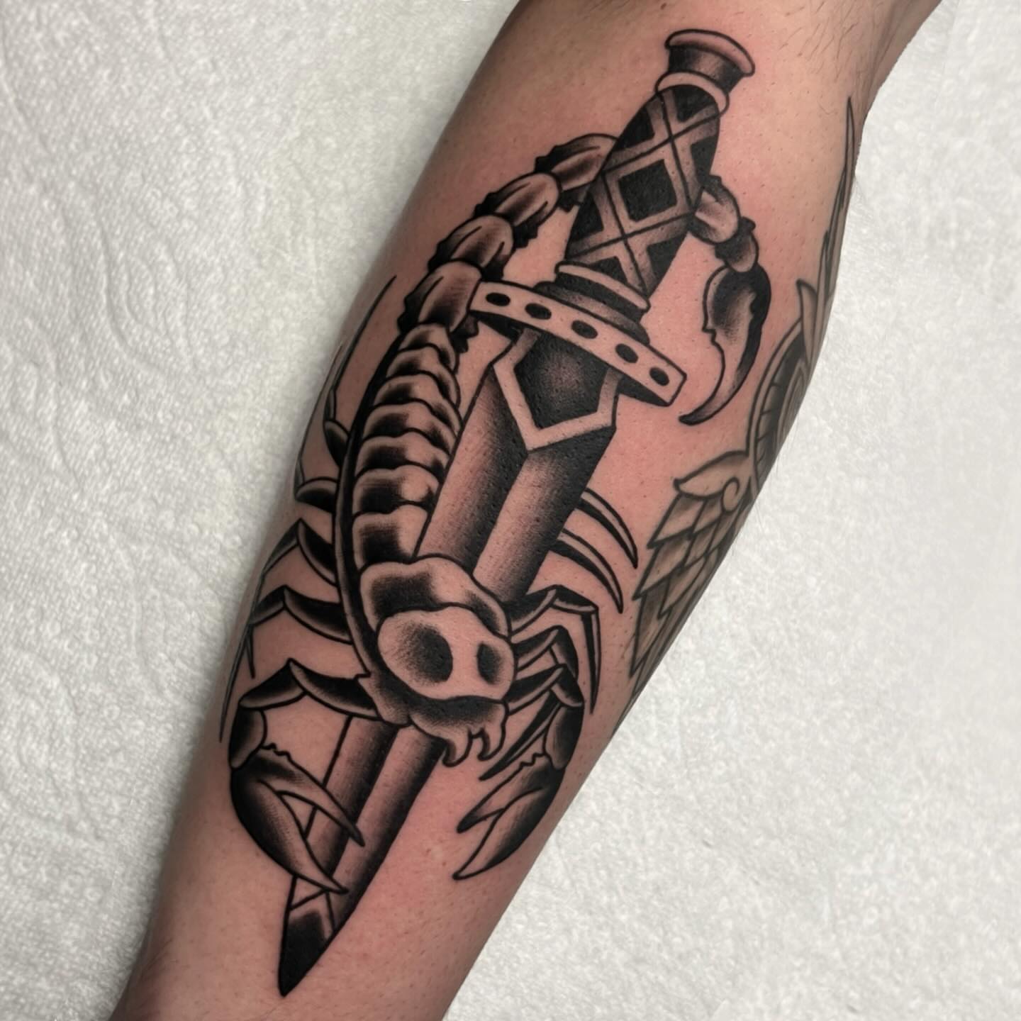 Tattoo by @brandontattoos — american_traditional, black_and_grey