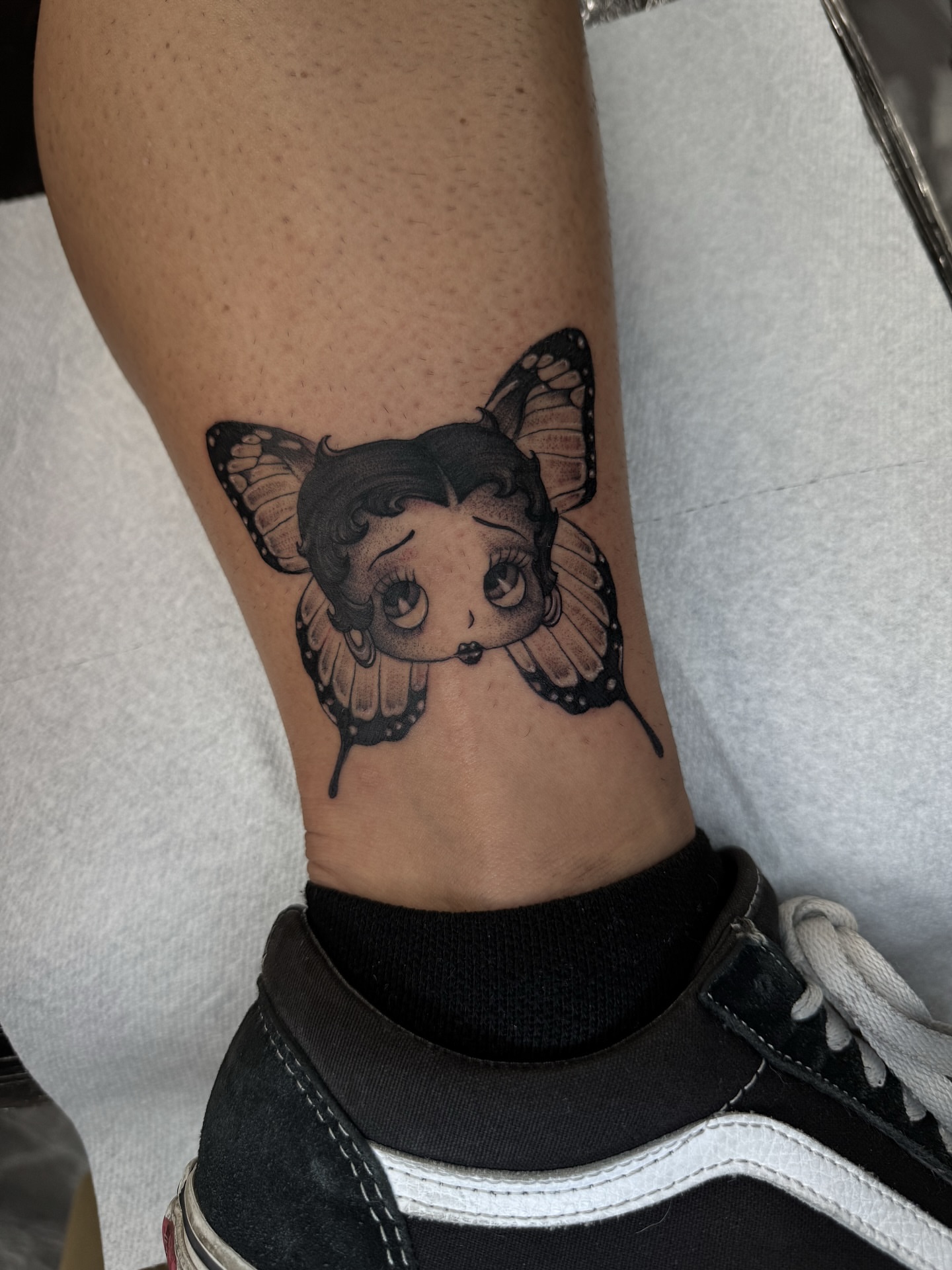 Tattoo by @thegabah — black_and_grey