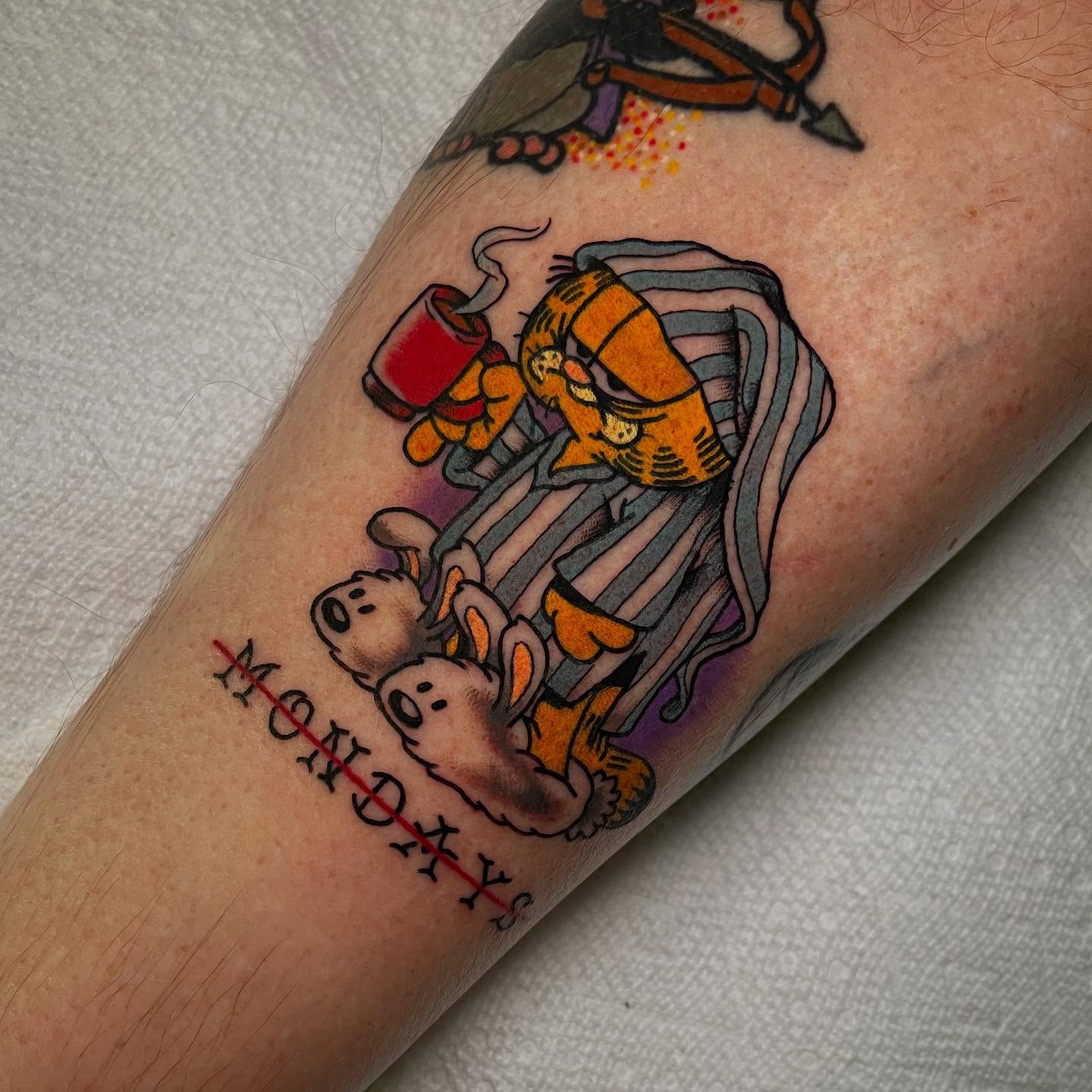 Tattoo by @trashcattattoos — new_school