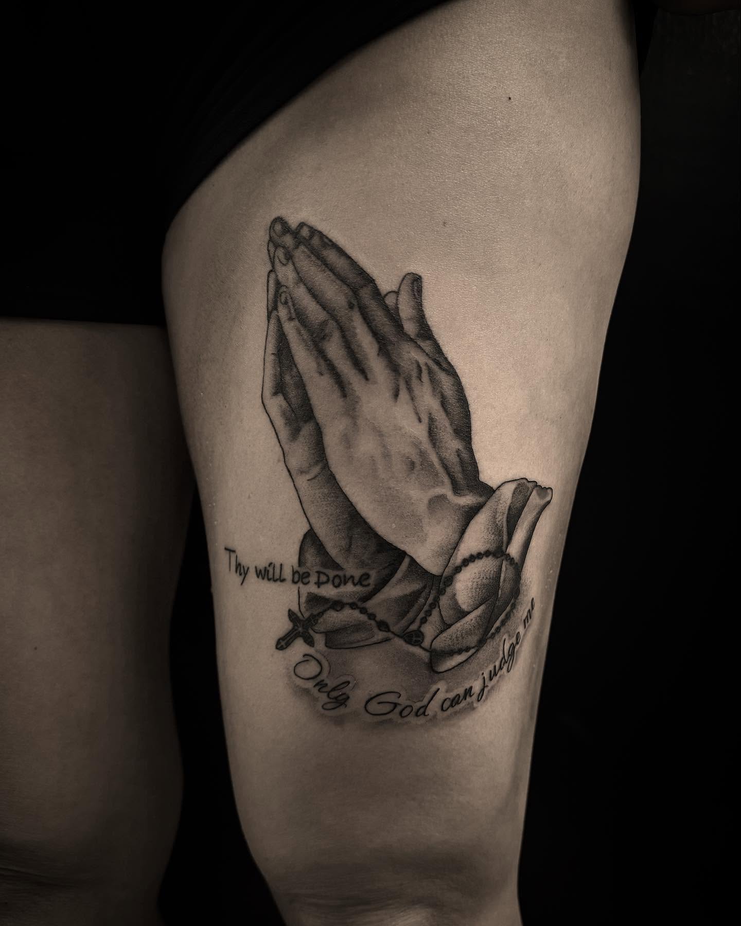 Tattoo by @bethanxvii — black_and_grey, realism