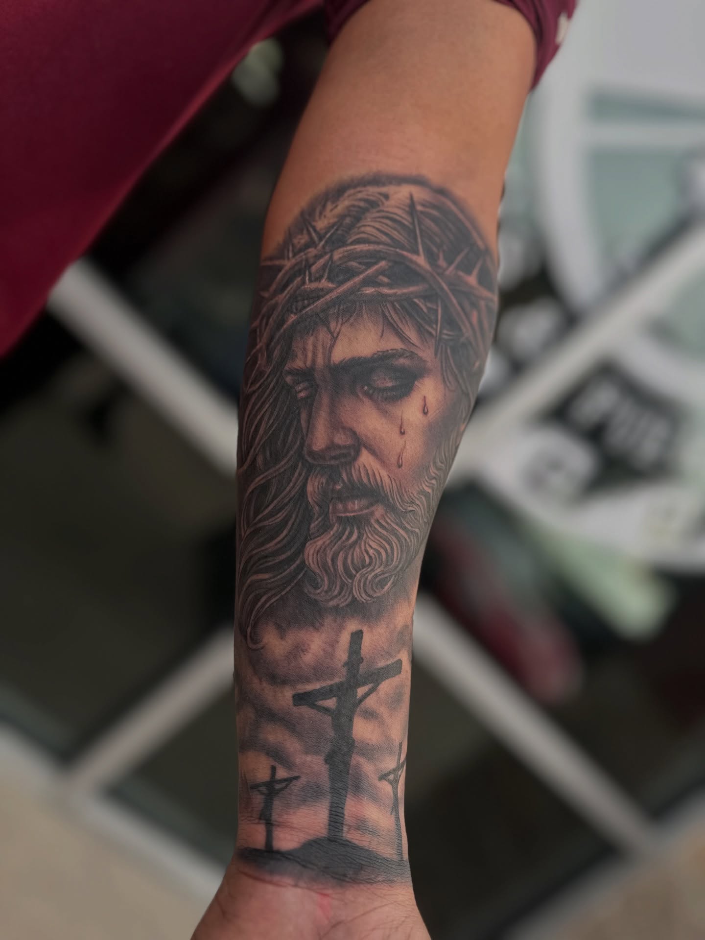 Tattoo by @dreamchaserink — realism, black_and_grey