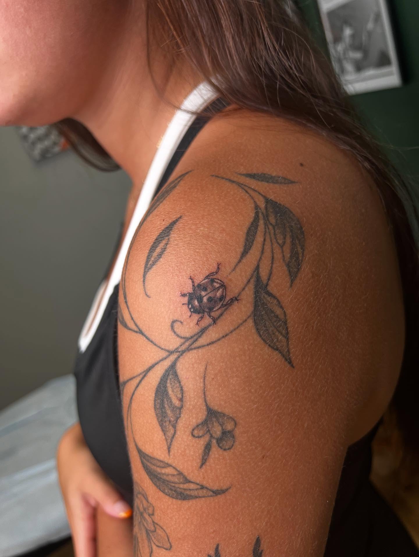 Tattoo by @tattoosbyrach β fine_line, black_and_grey