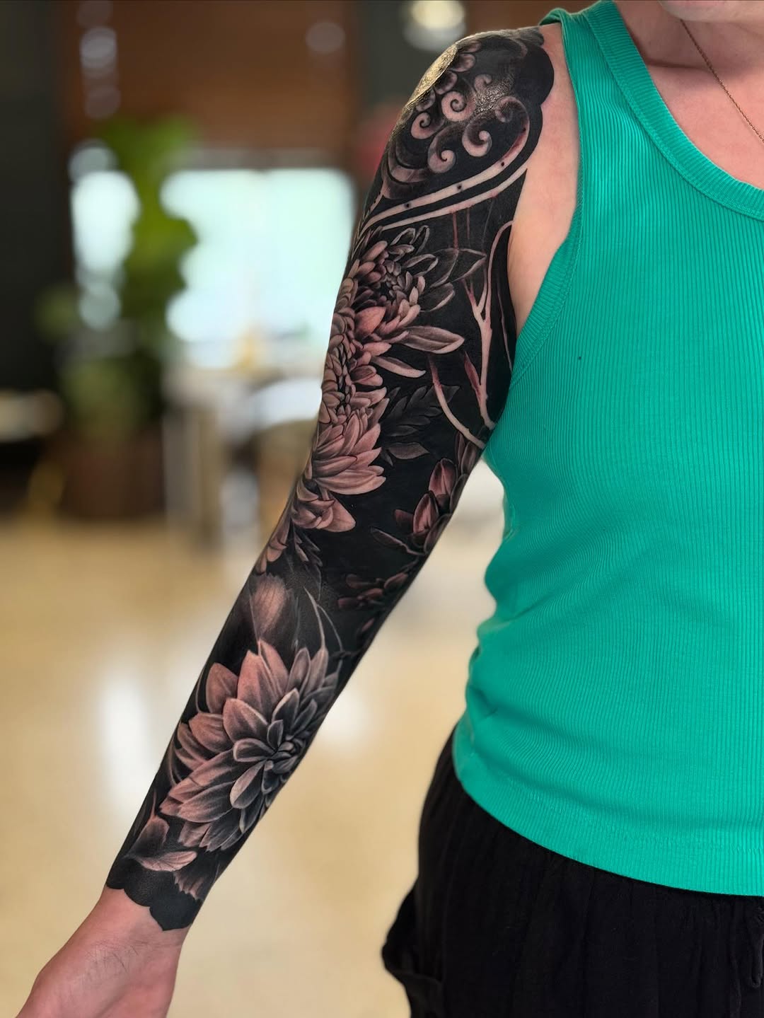 Tattoo by @abraxastattoo — black_and_grey, realism