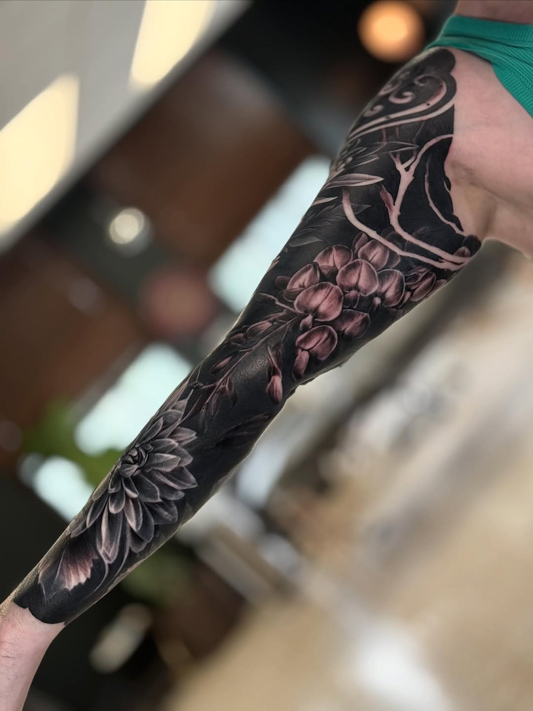 Tattoo by @abraxastattoo — blackwork, realism