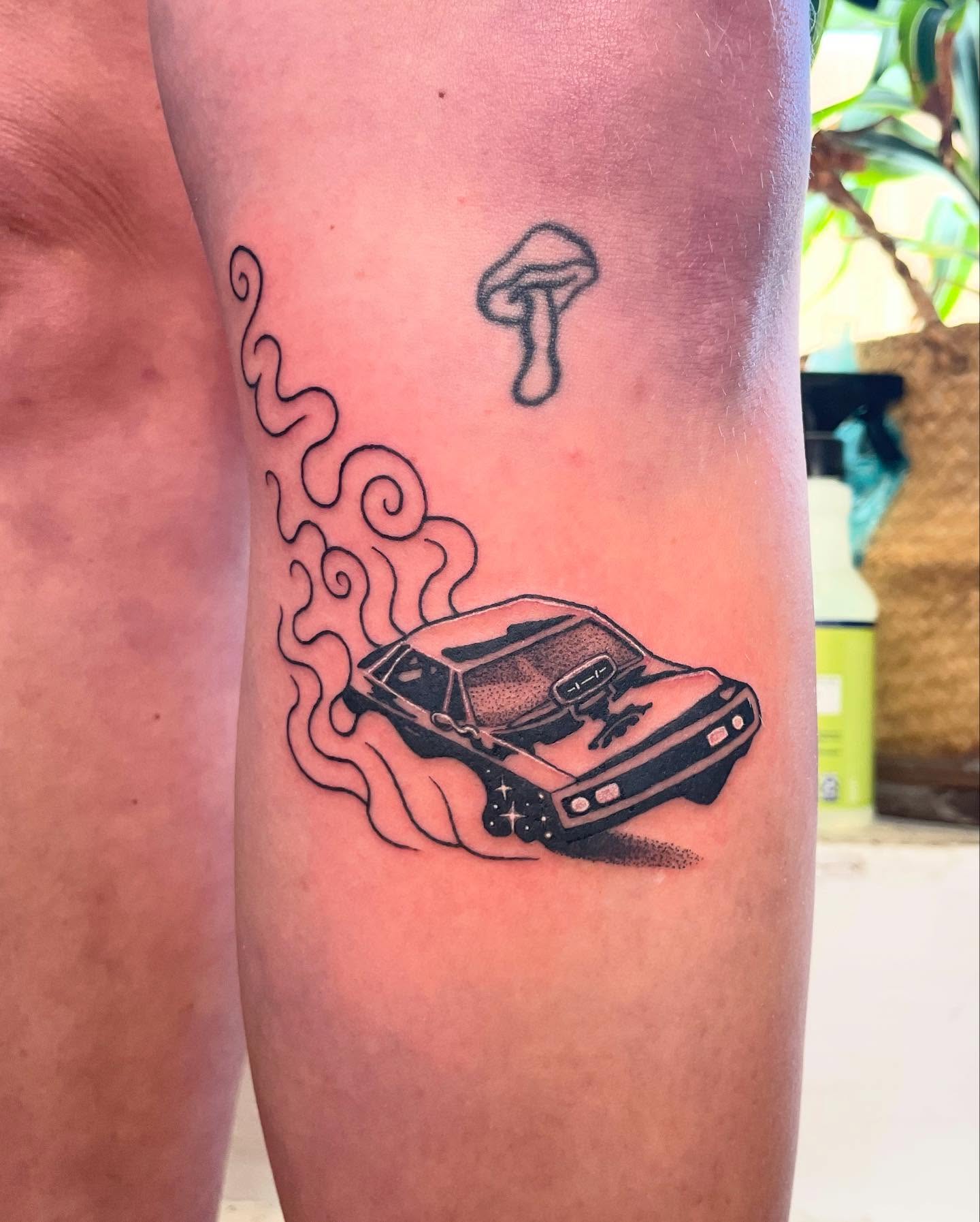 Tattoo by @forever.scabs — black_and_grey