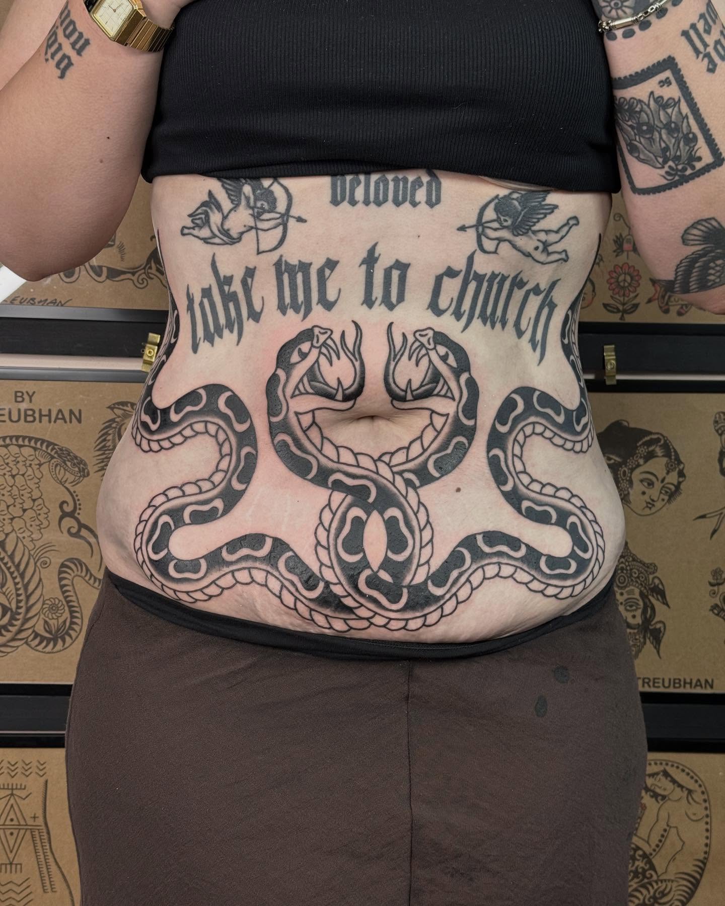Tattoo by @staygoodtom — black_and_grey