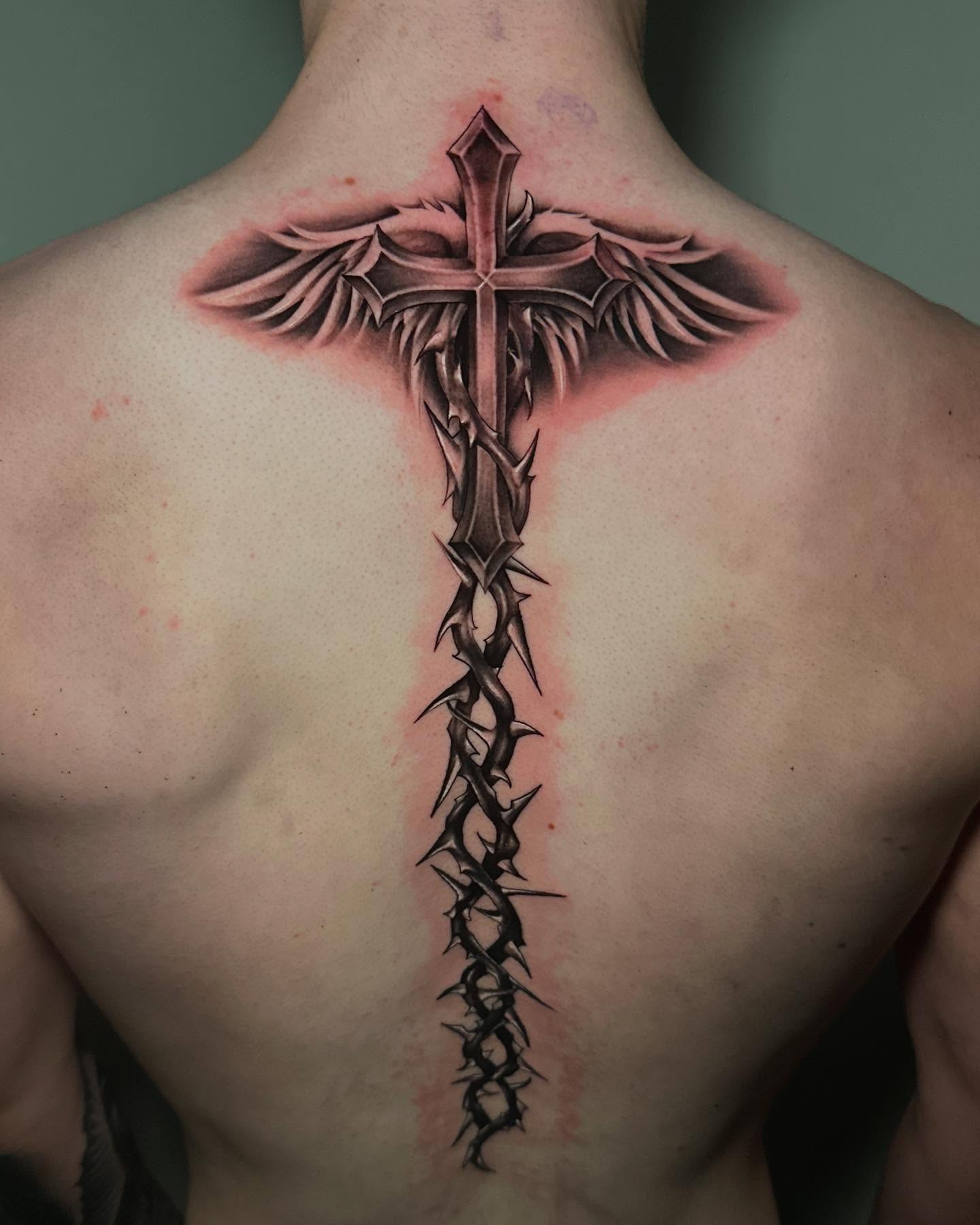 Tattoo by @tattoosbymiguel — black_and_grey, realism