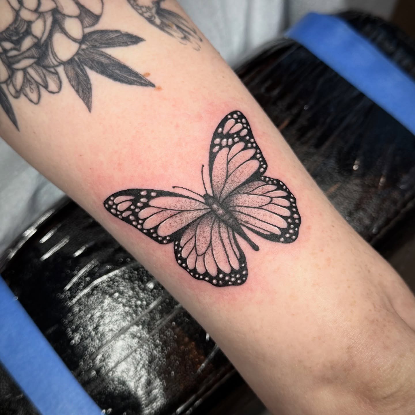Tattoo by @guillermocrxzart — dotwork