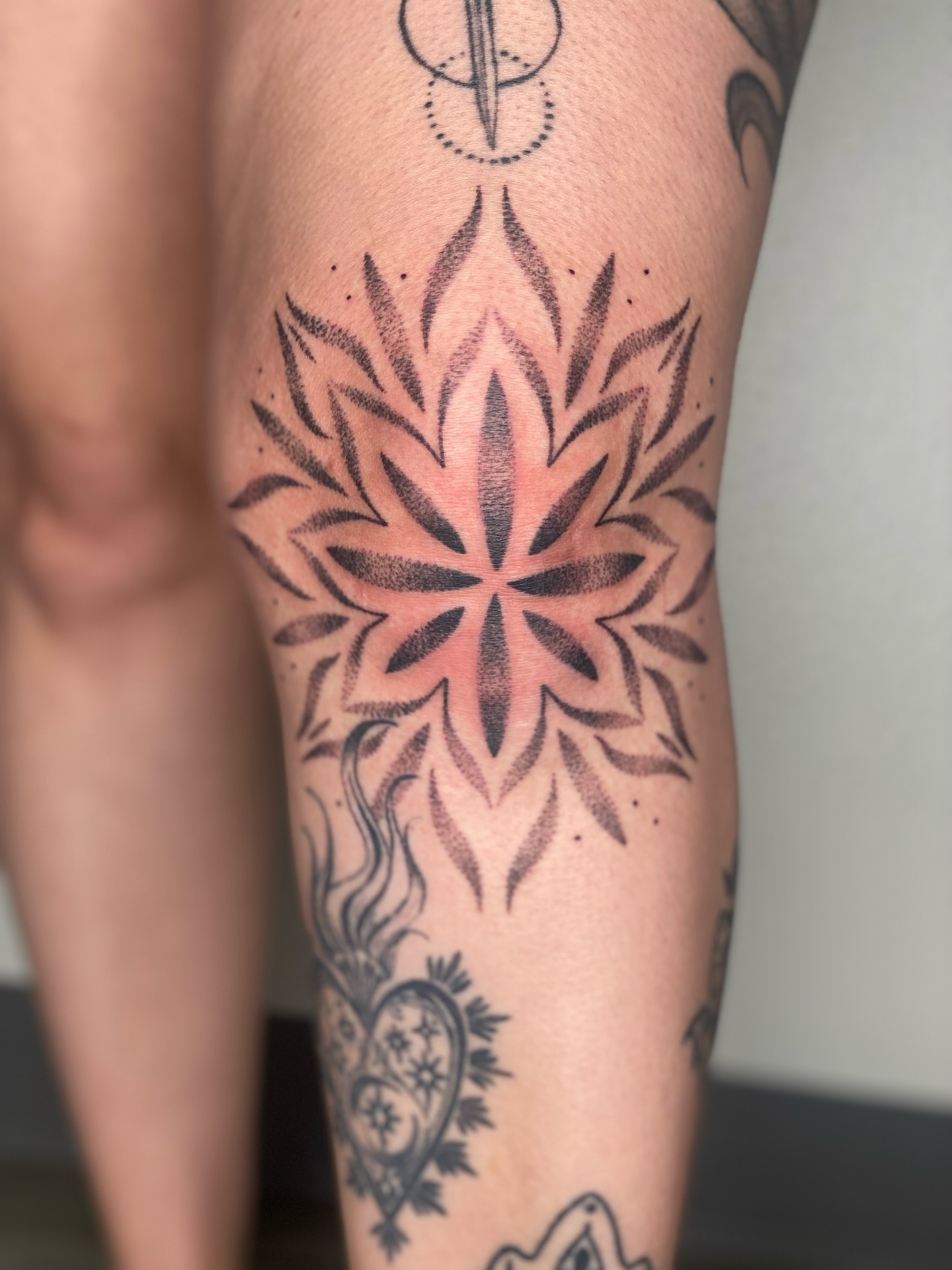 Tattoo by @brujatattooer β dotwork, tribal