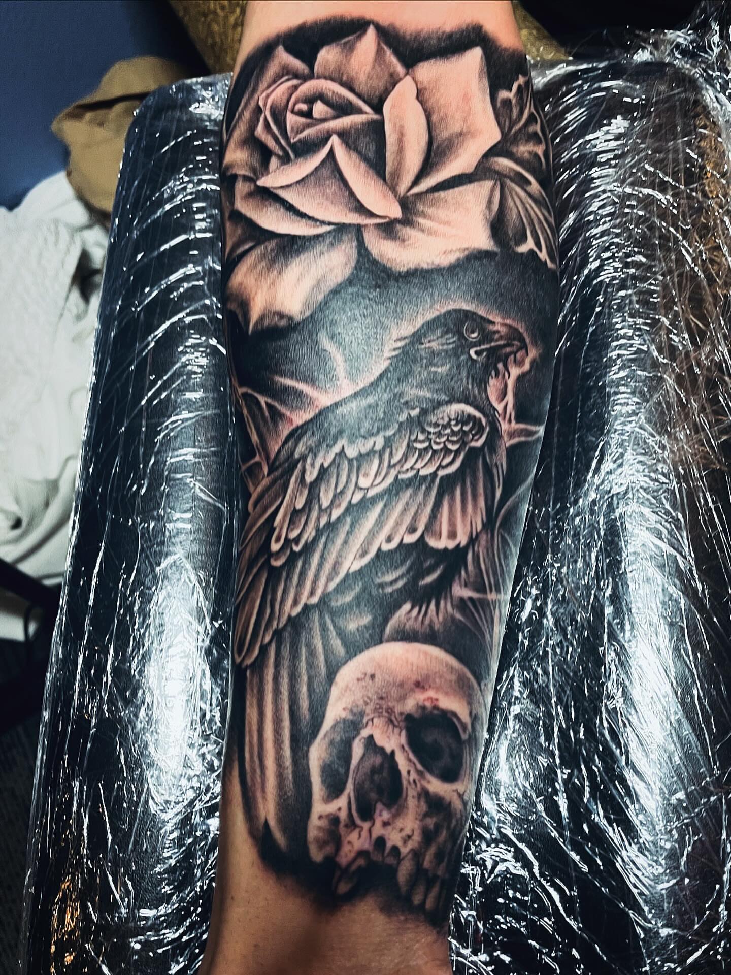 Tattoo by @jaz.ravenink — realism, dark_realism