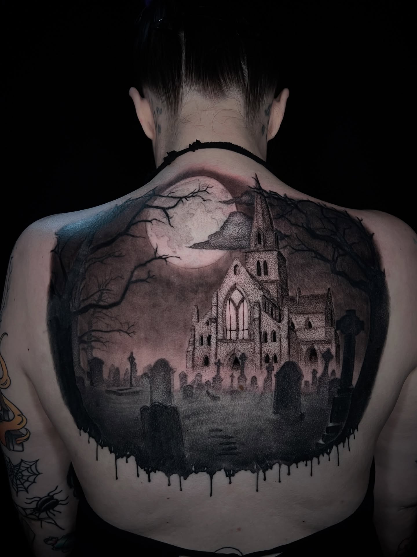 Tattoo by @d.lucian.tattoos — dark_realism, dotwork