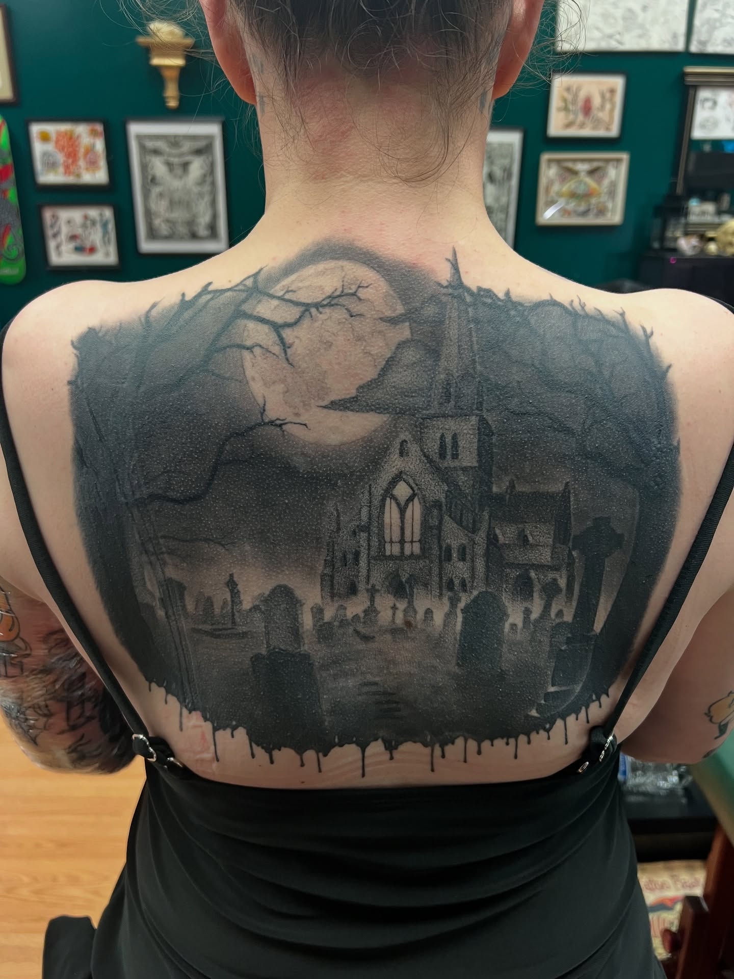 Tattoo by @d.lucian.tattoos — black_and_grey, dark_realism