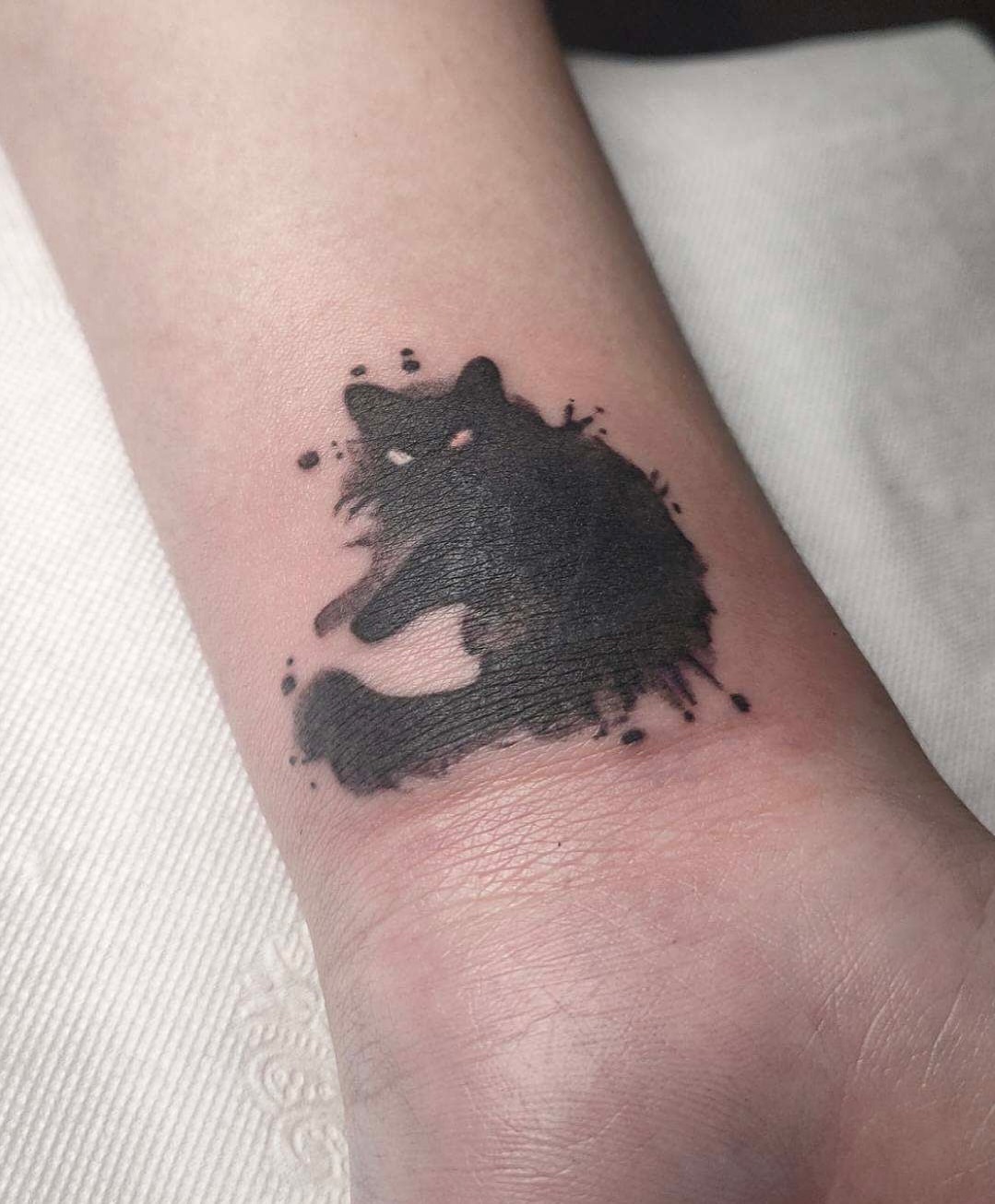 Wolf dotwork tattoo on the forearm by Sydney Walk in Tattoo, Sydney, New South Wales