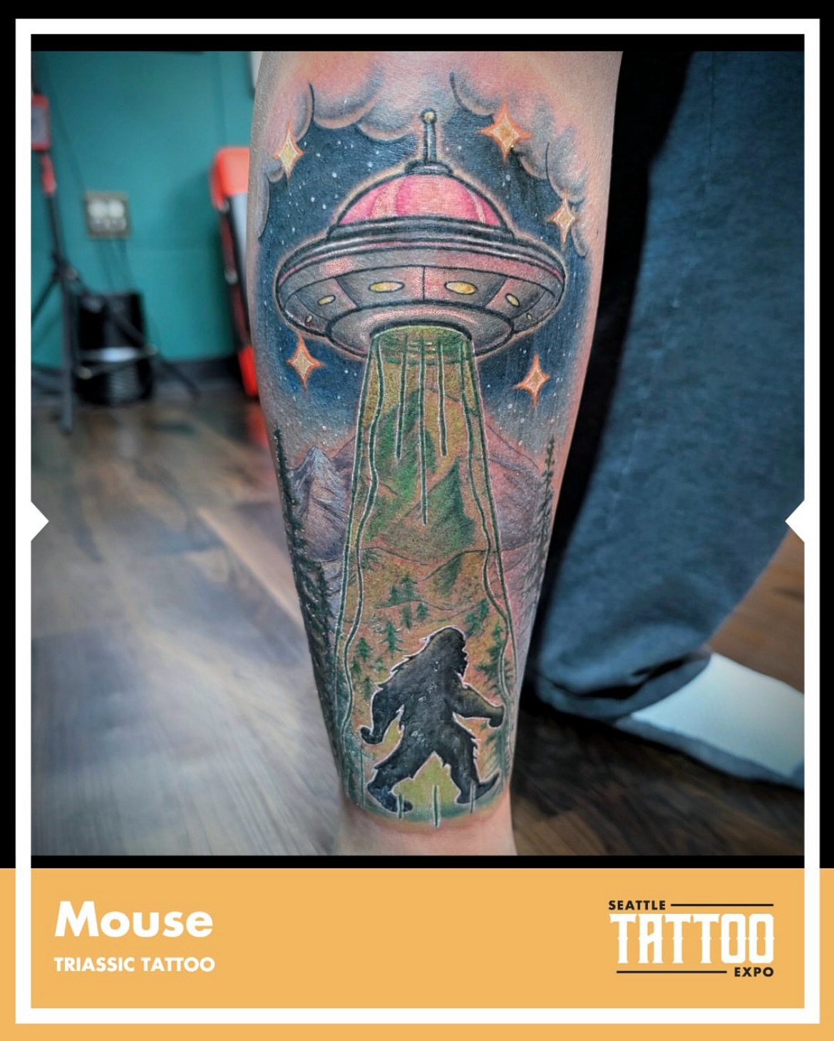 Tattoo by @mousetattoo — realism, dotwork