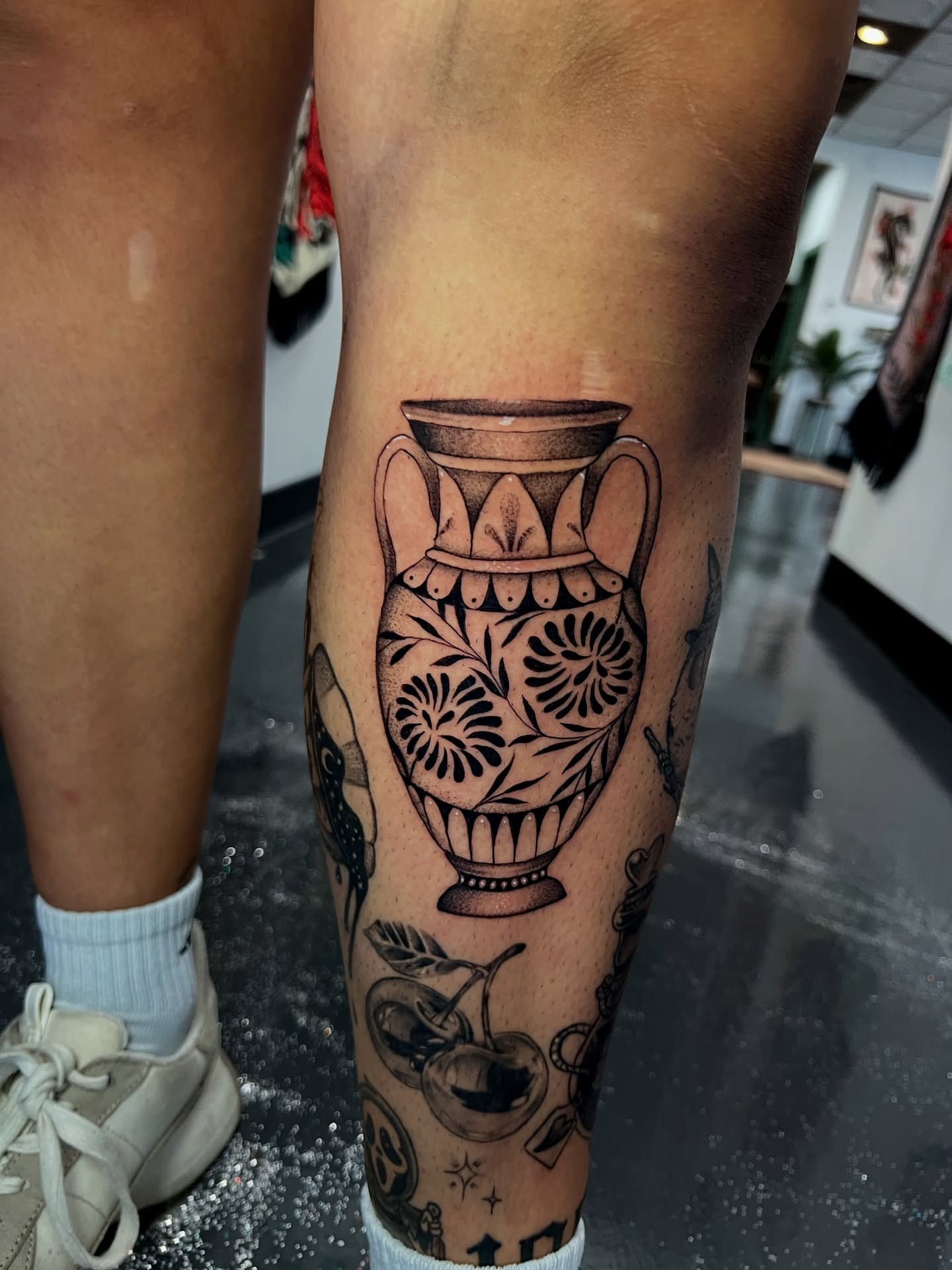 Tattoo by @tatsbysass — black_and_grey