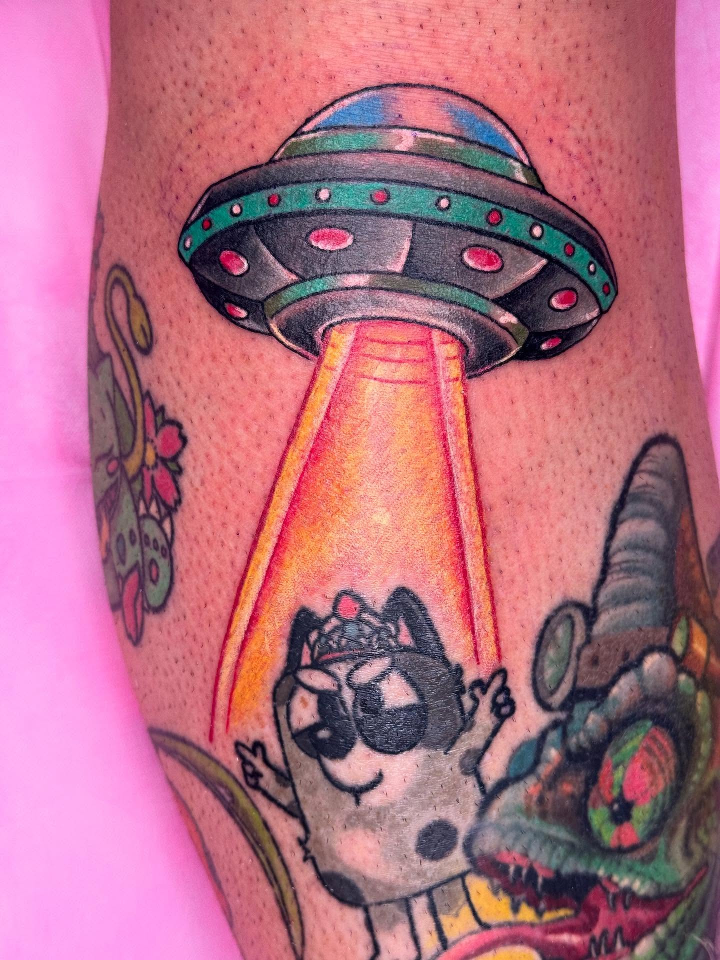 Tattoo by @aarondoestattoos — new_school, illustrative