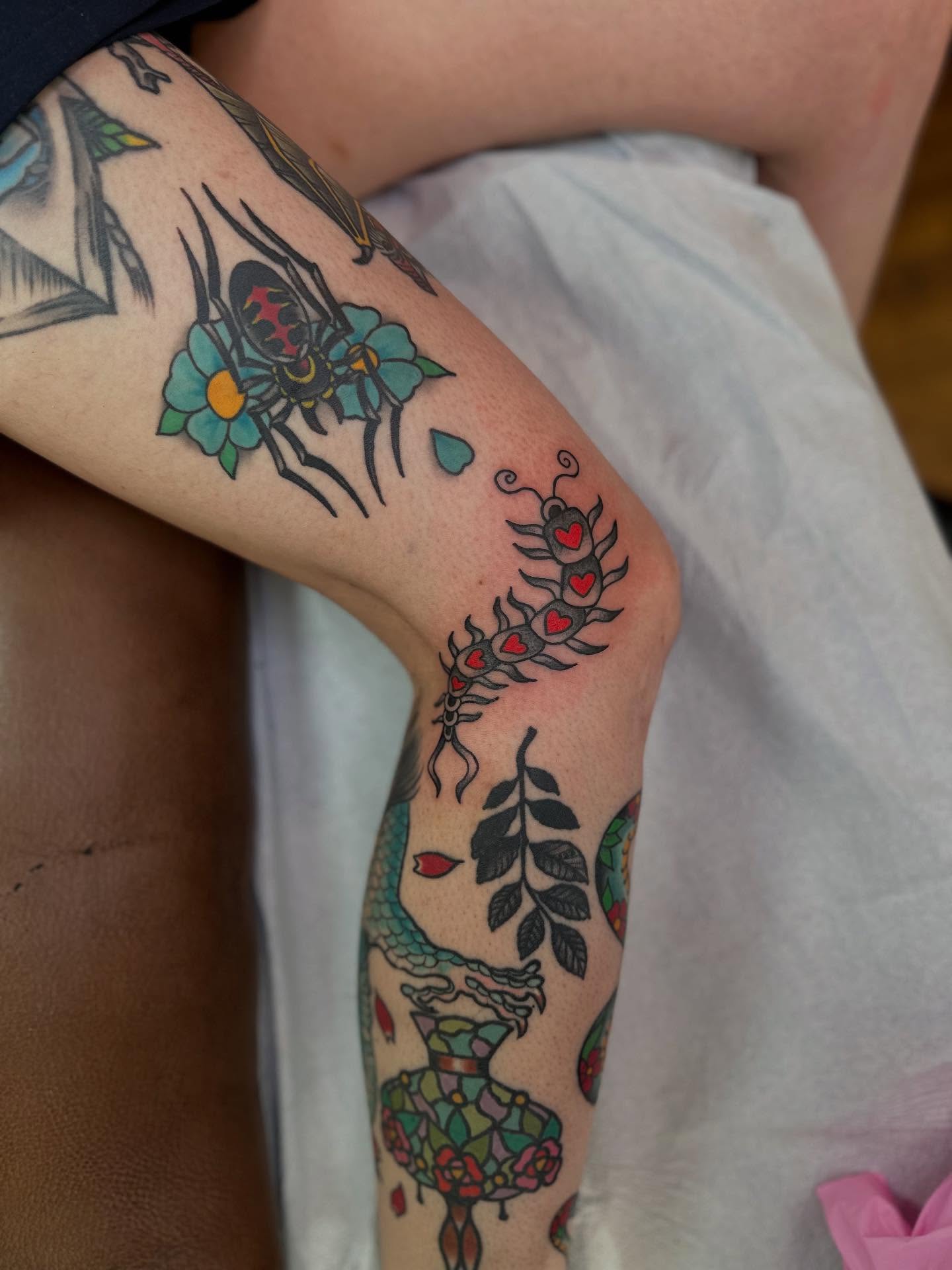 Tattoo by @lnrnts — american_traditional, dotwork
