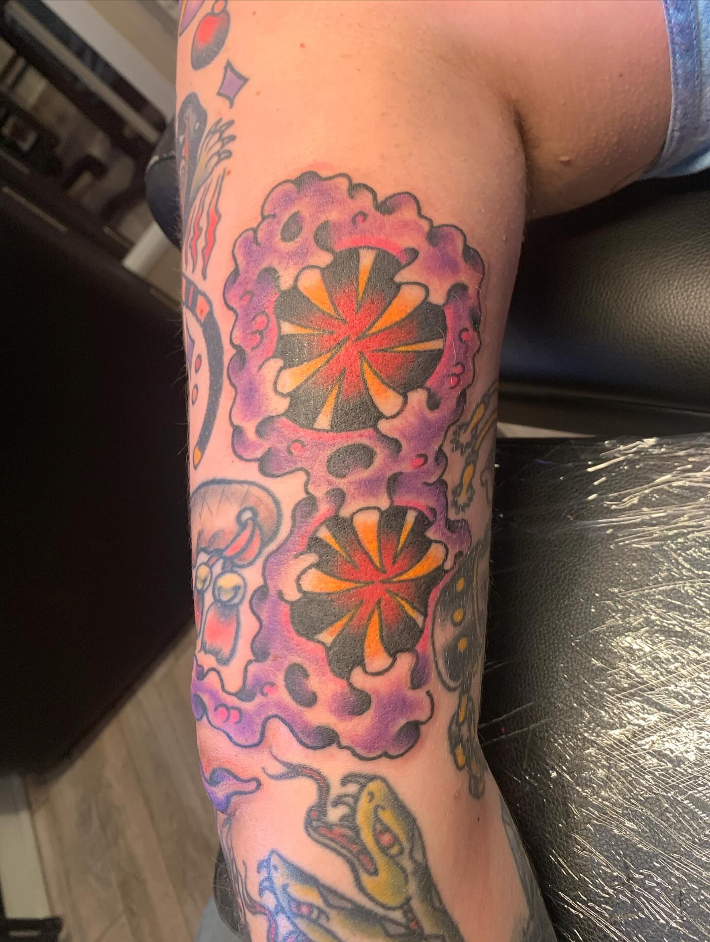 Tattoo by @mike_howard — new_school, geometric