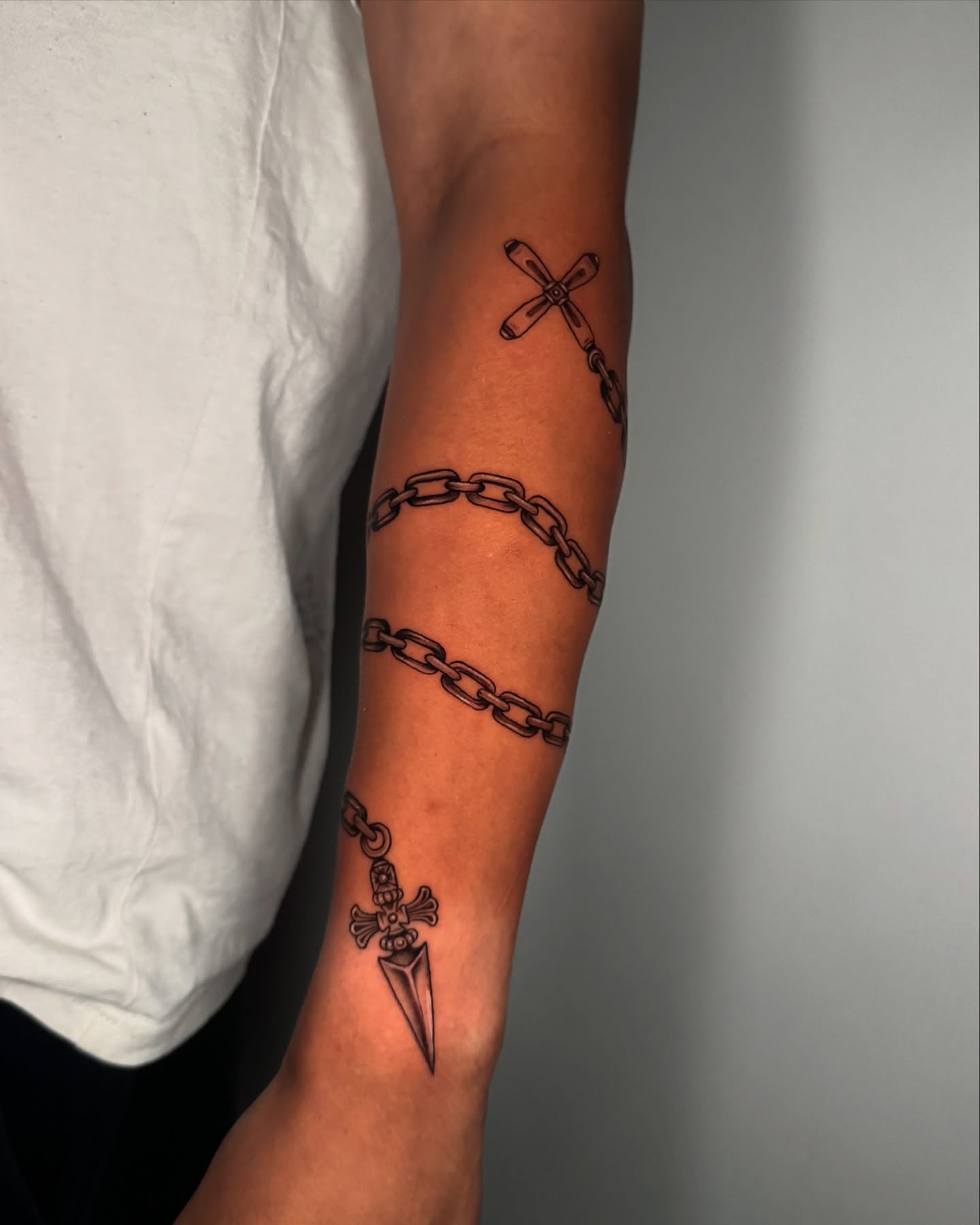 Tattoo by @hackytats — black_and_grey