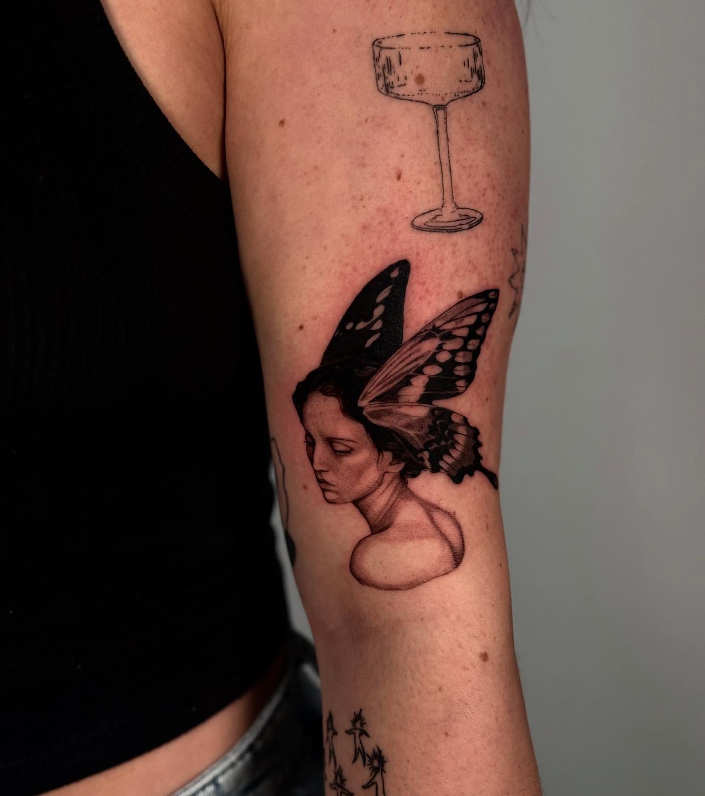 Tattoo by @judetatt — black_and_grey