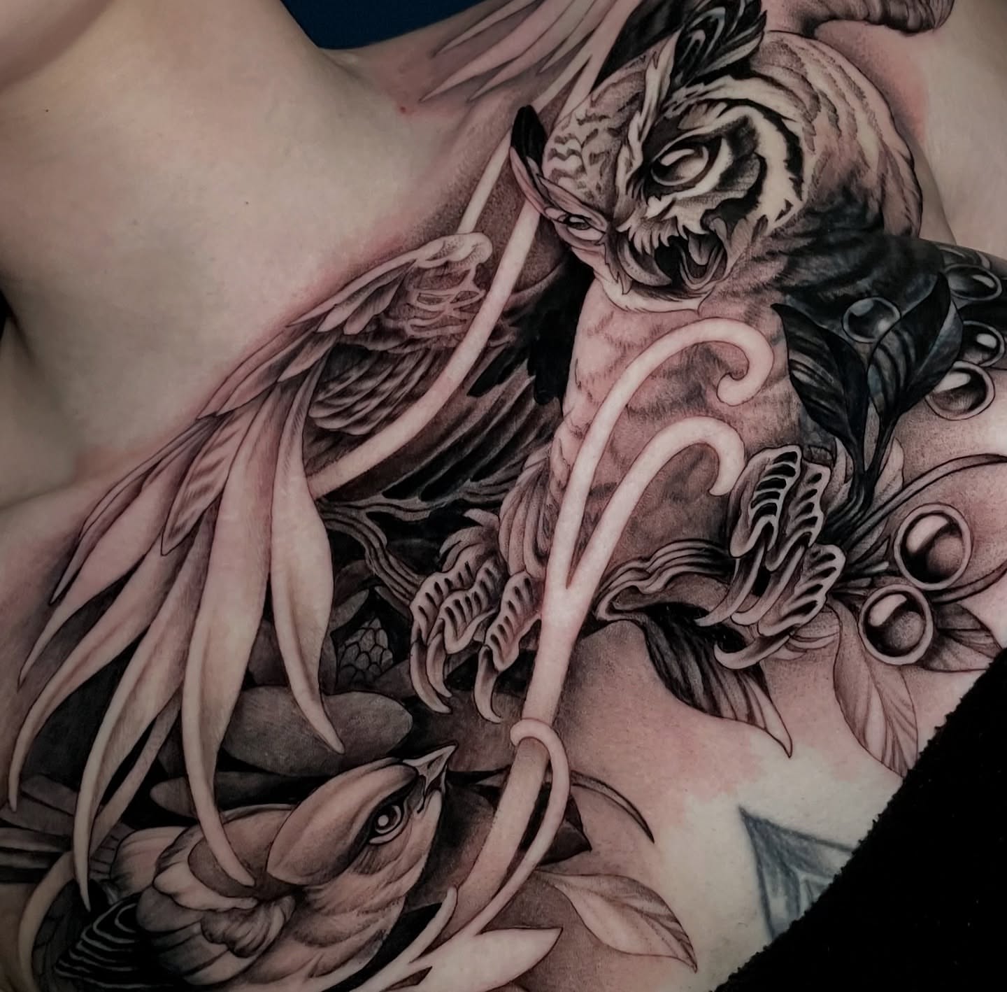 Tattoo by @ladysky_tattoo — black_and_grey, realism
