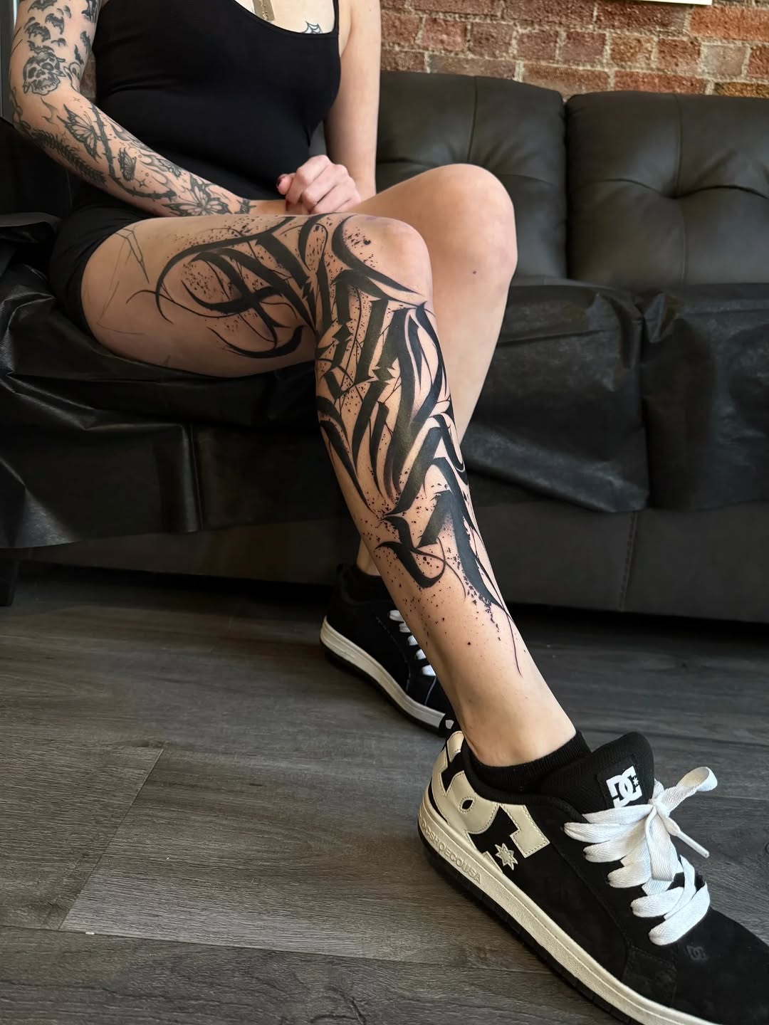 Tattoo by @wiseroner — blackwork, lettering_script